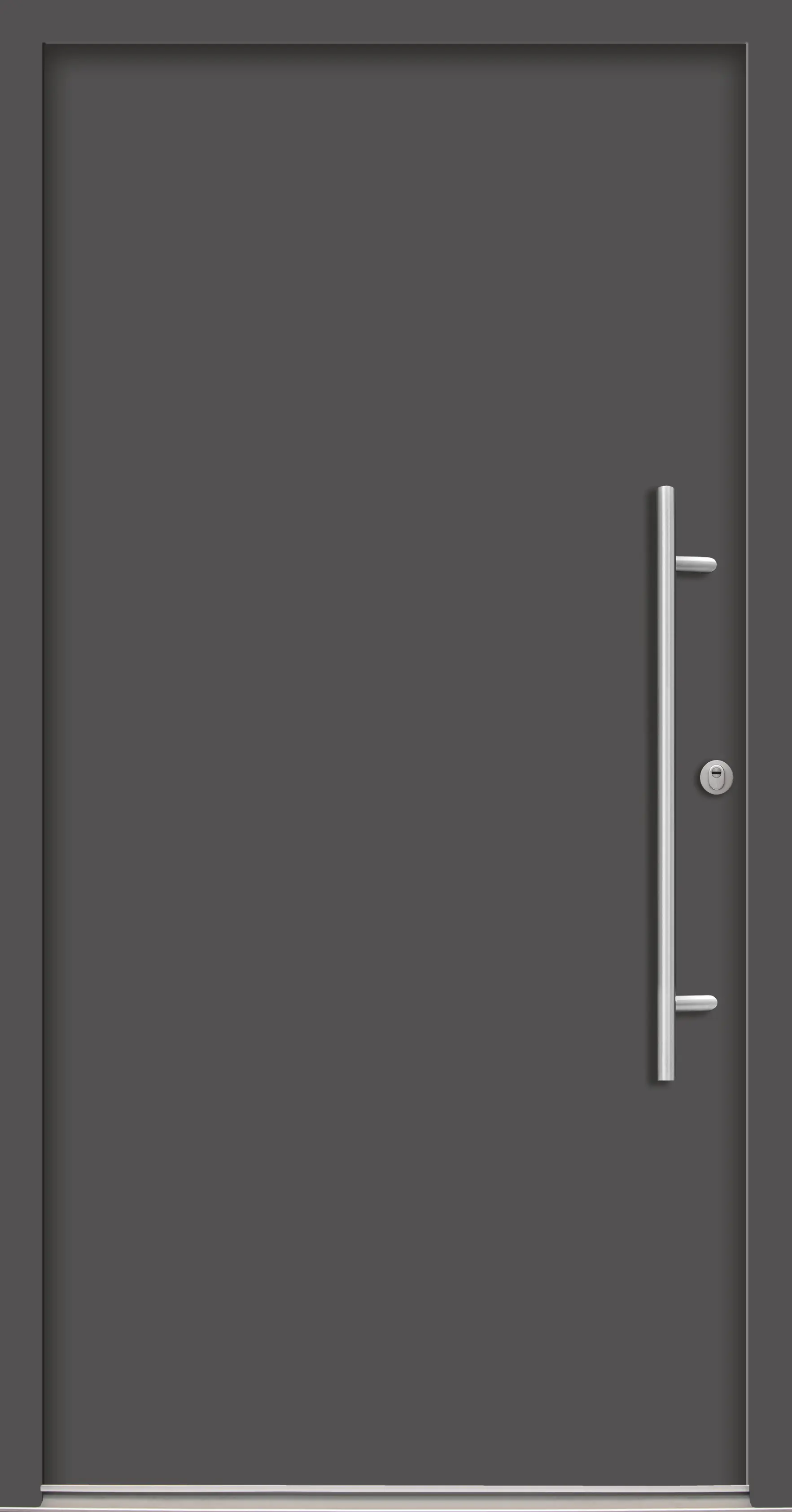 Splendoor Haustür Passivedoor Premium B05 RC2 Anthrazit DIN Rechts 100 x 210 cm