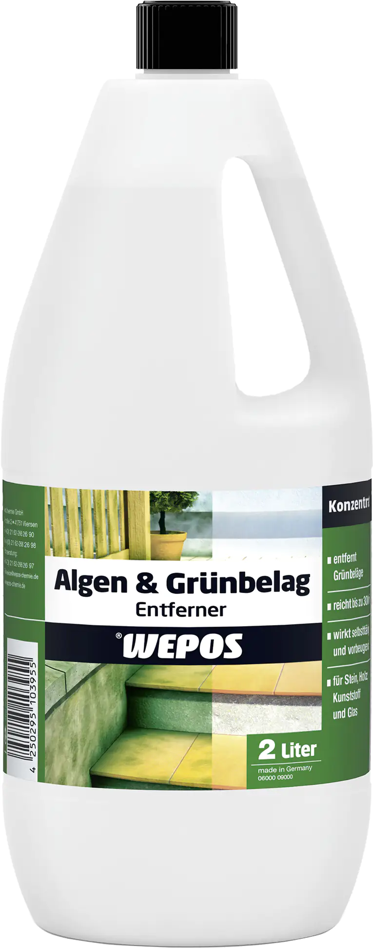 Wepos Algen- und Grünbelagentferner 2 L Wepos Algen- und Grünbelagentferner 2 L