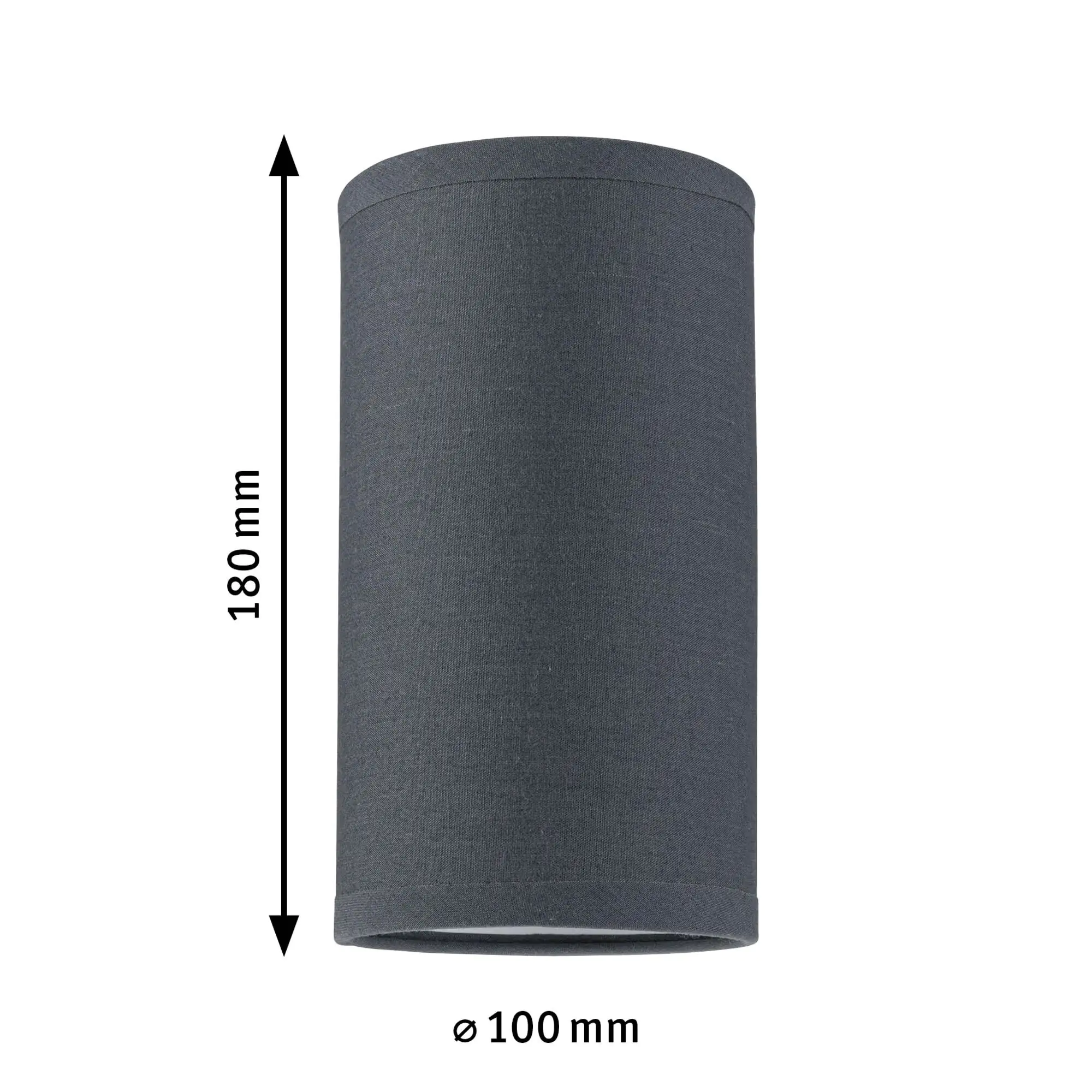 Paulmann URail Lampenschirm Valerio 2Easy anthrazit 10 x 18 cm