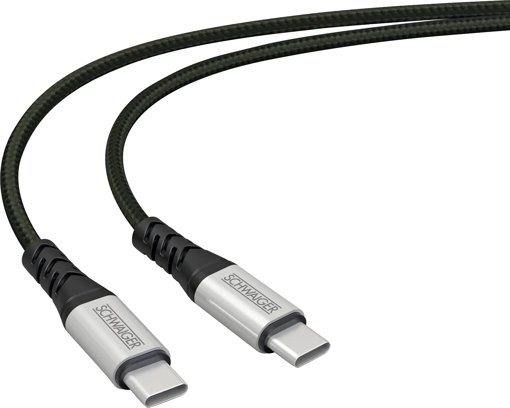 Schwaiger Sync und Ladekabel unzerstörbar Type C zu Type C, 1,2 m