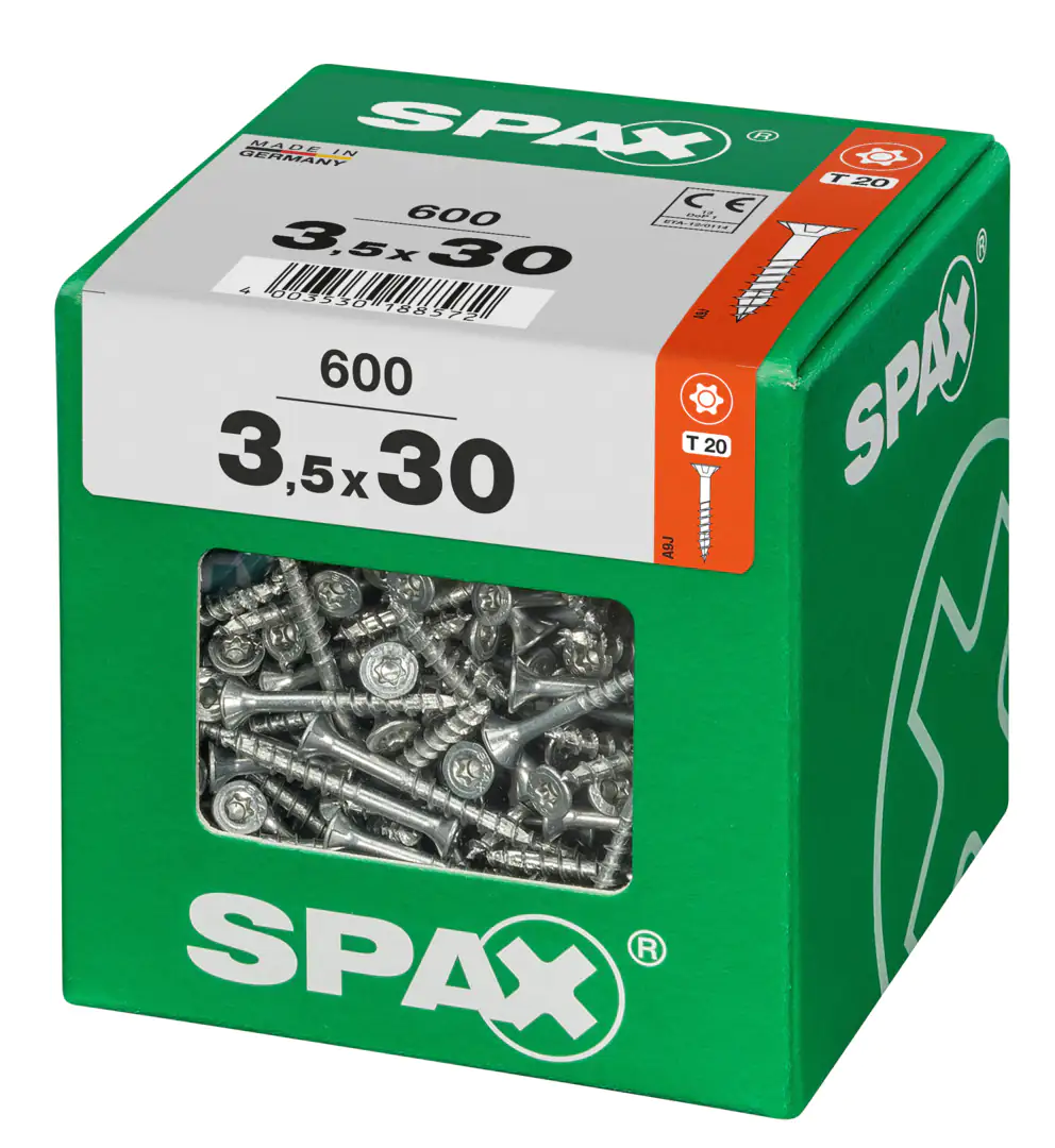 Spax Universalschrauben 3.5 x 30 mm TX 20 - 600 Stk.