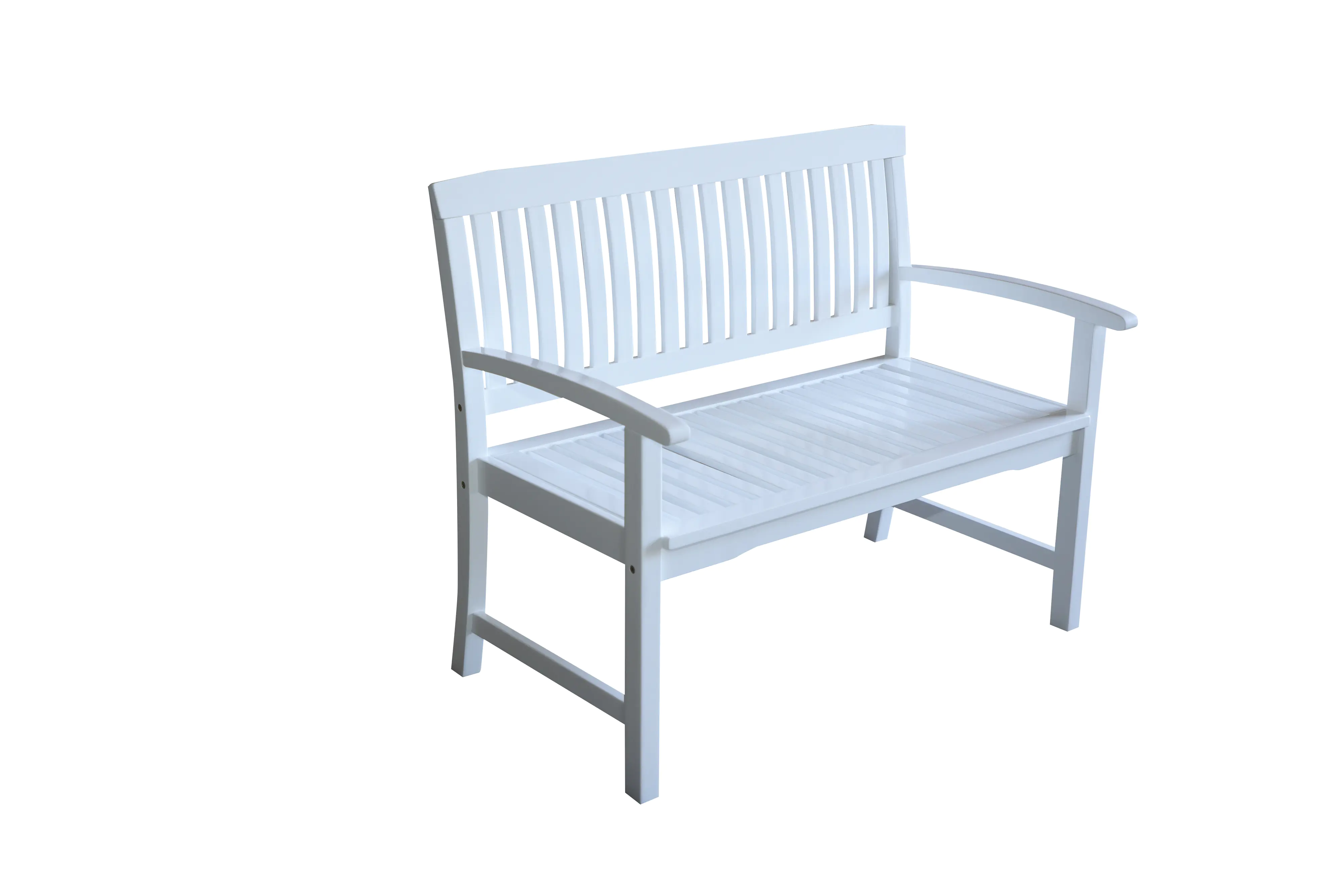 Primaster Gartenbank Borkum 2-Sitzer weiß Lack