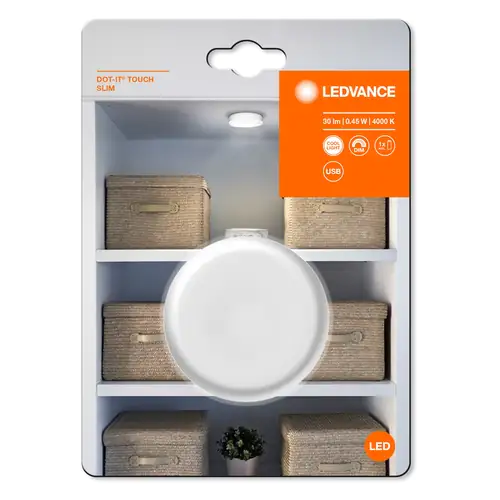 Ledvance mobile LED Leuchte Dot It Sim weiß 6,5 cm 0,45 W dimmbar kaltweiß Ledvance mobile LED Leuchte Dot It Sim weiß 6,5 cm 0,45 W dimmbar kaltweiß