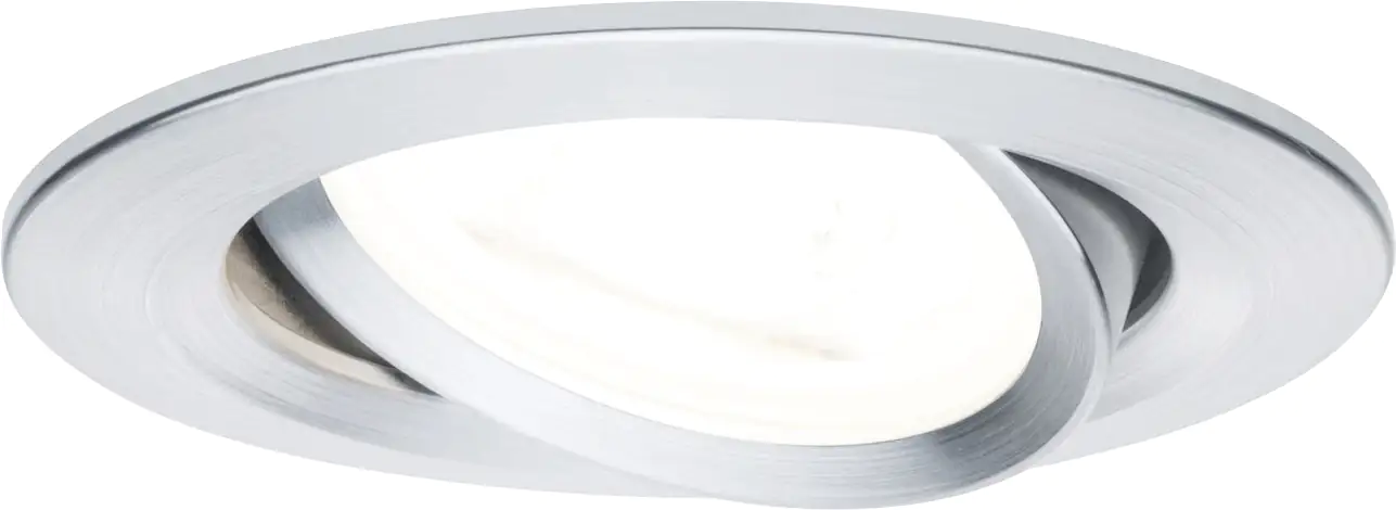 Paulmann LED Einbauleuchte Nova 3er Set alu 8,4 cm schwenkbar GU10 warmweiß