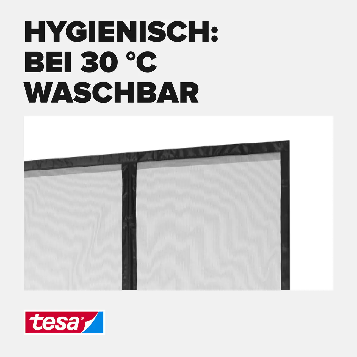 tesa Fliegengitter Magnetvorhang 100 x 220 cm anthrazit