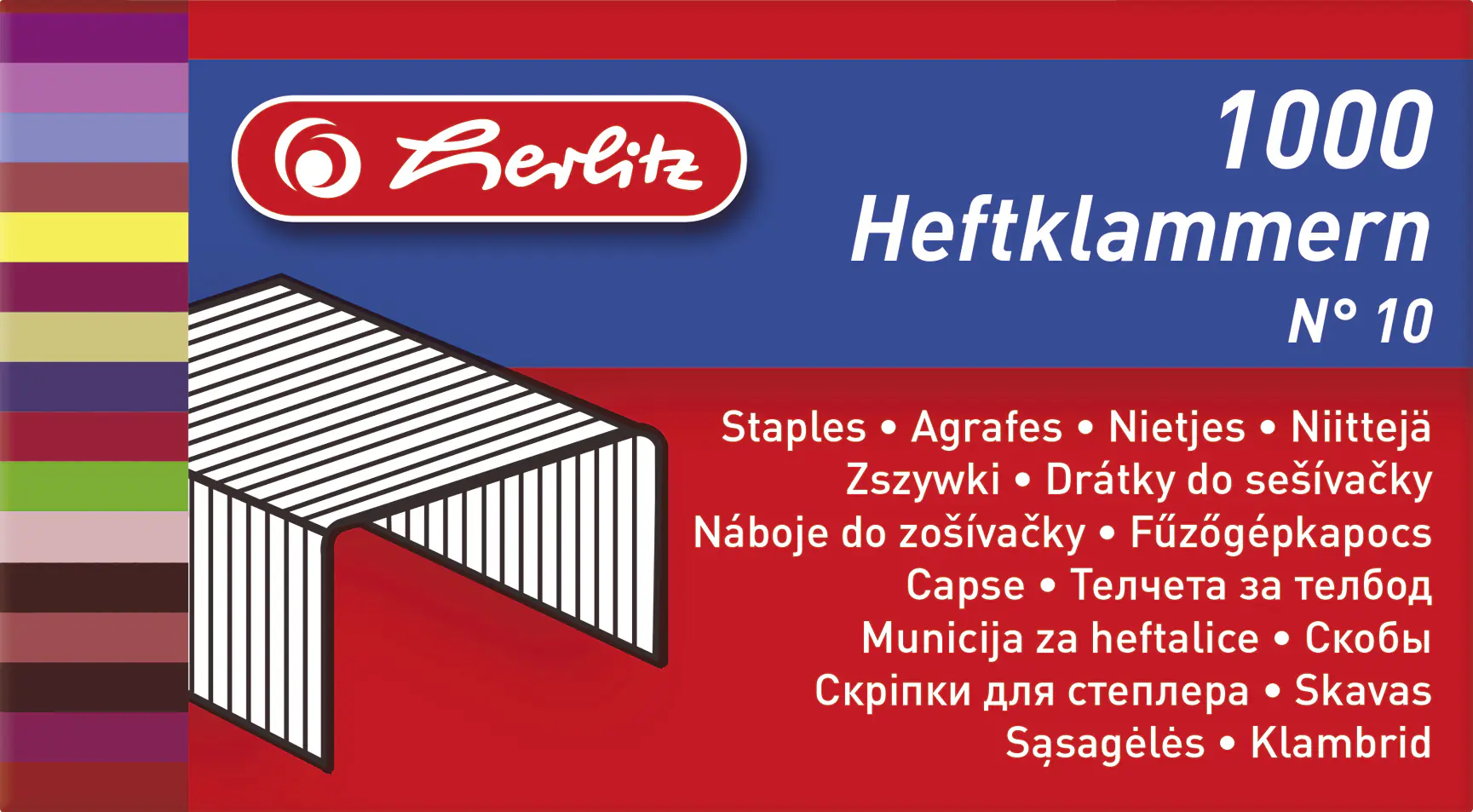 herlitz Heftklammer No.10 verzinkt 2 x 1.000 Stück