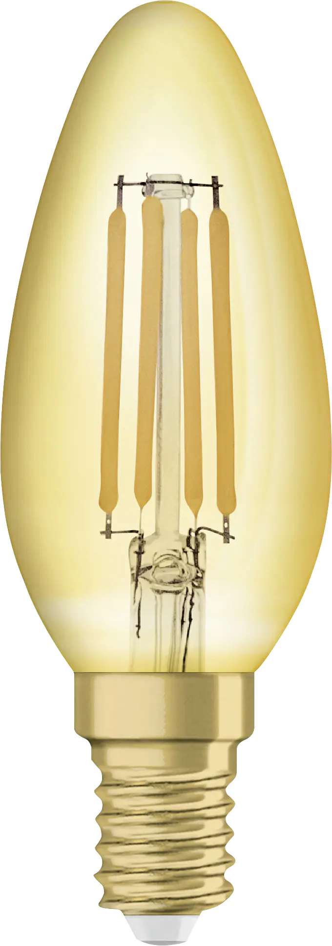 Osram LED Kerzenlampe E14 4 W warmweiß amber