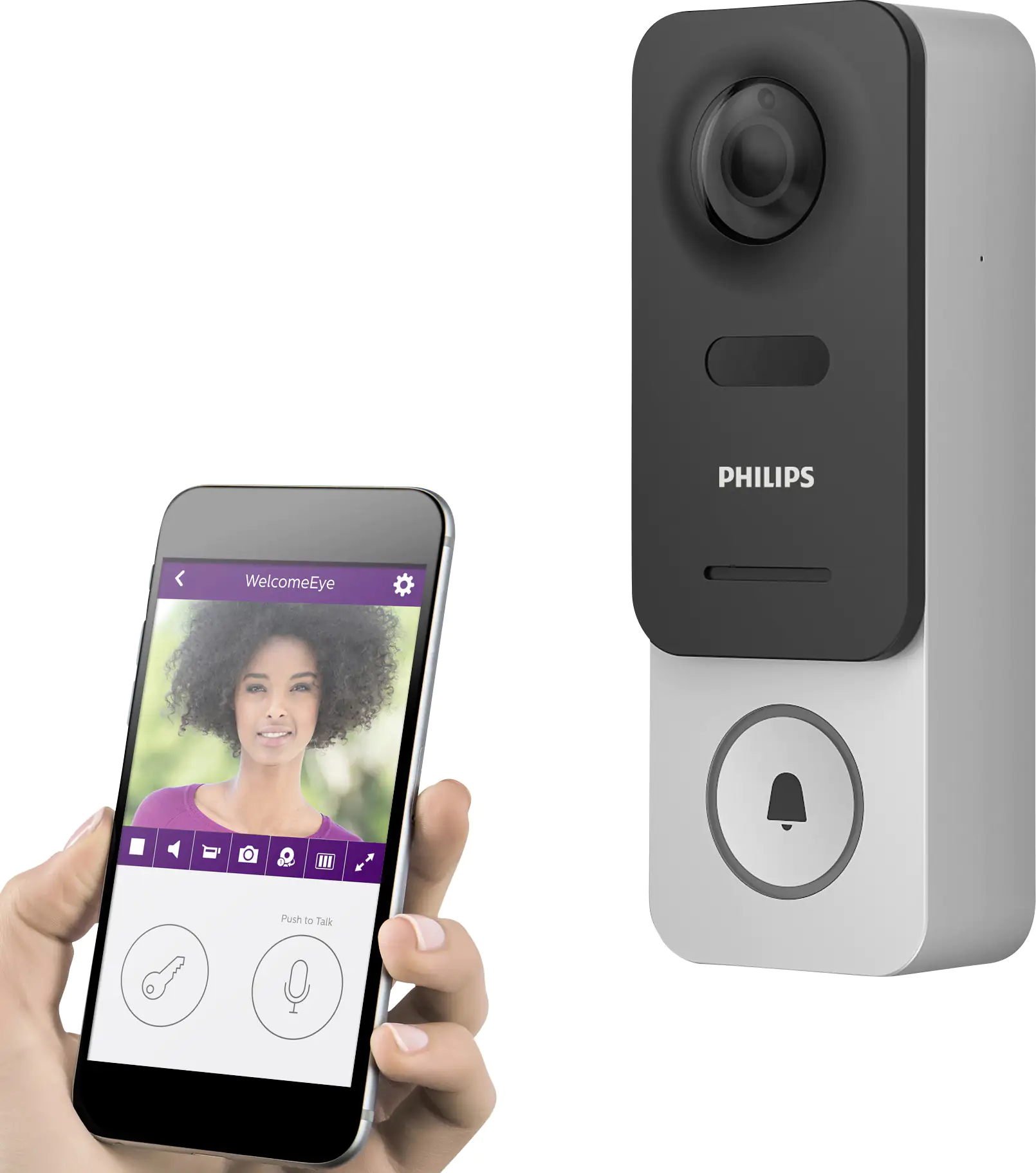 Philips Drahtlose Gegensprechanlage WelcomeEye Link Wlan,Sprachsteuerung