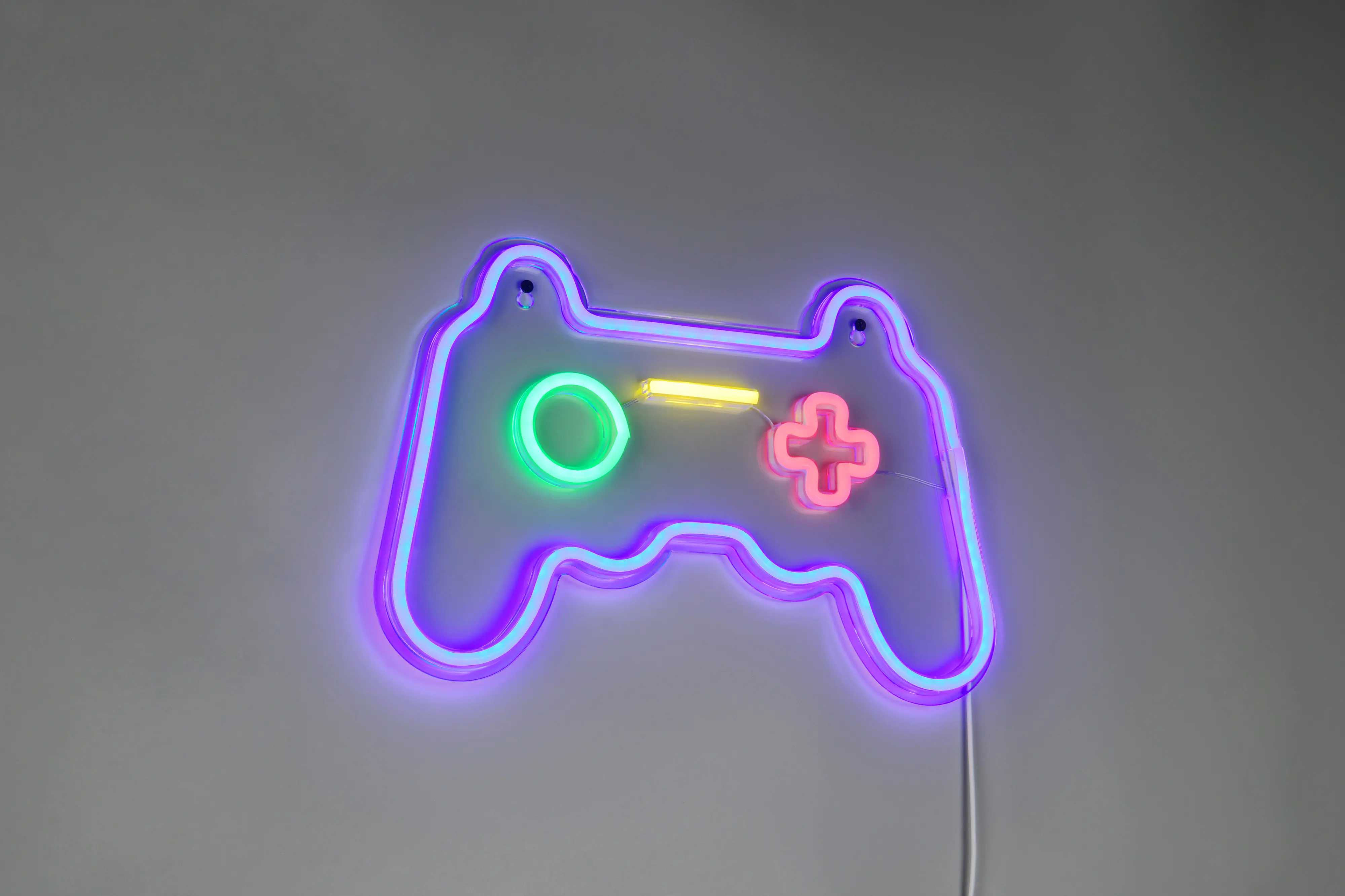 Reality LED Wandleuchte Gamer Controller 41 x 28 cm warmweiß transparent Reality LED Wandleuchte Gamer Controller 41 x 28 cm warmweiß transparent