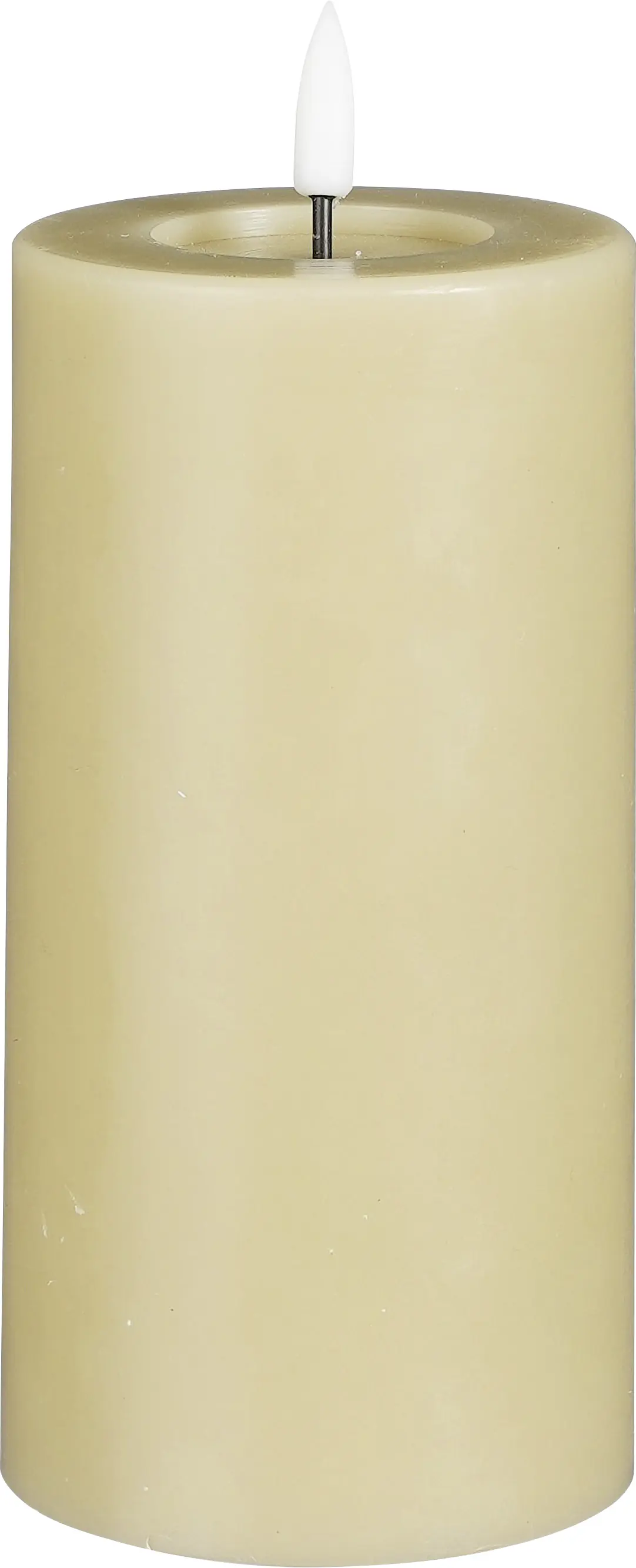 Mica Kerze 15 x 7,5 cm warm weiß