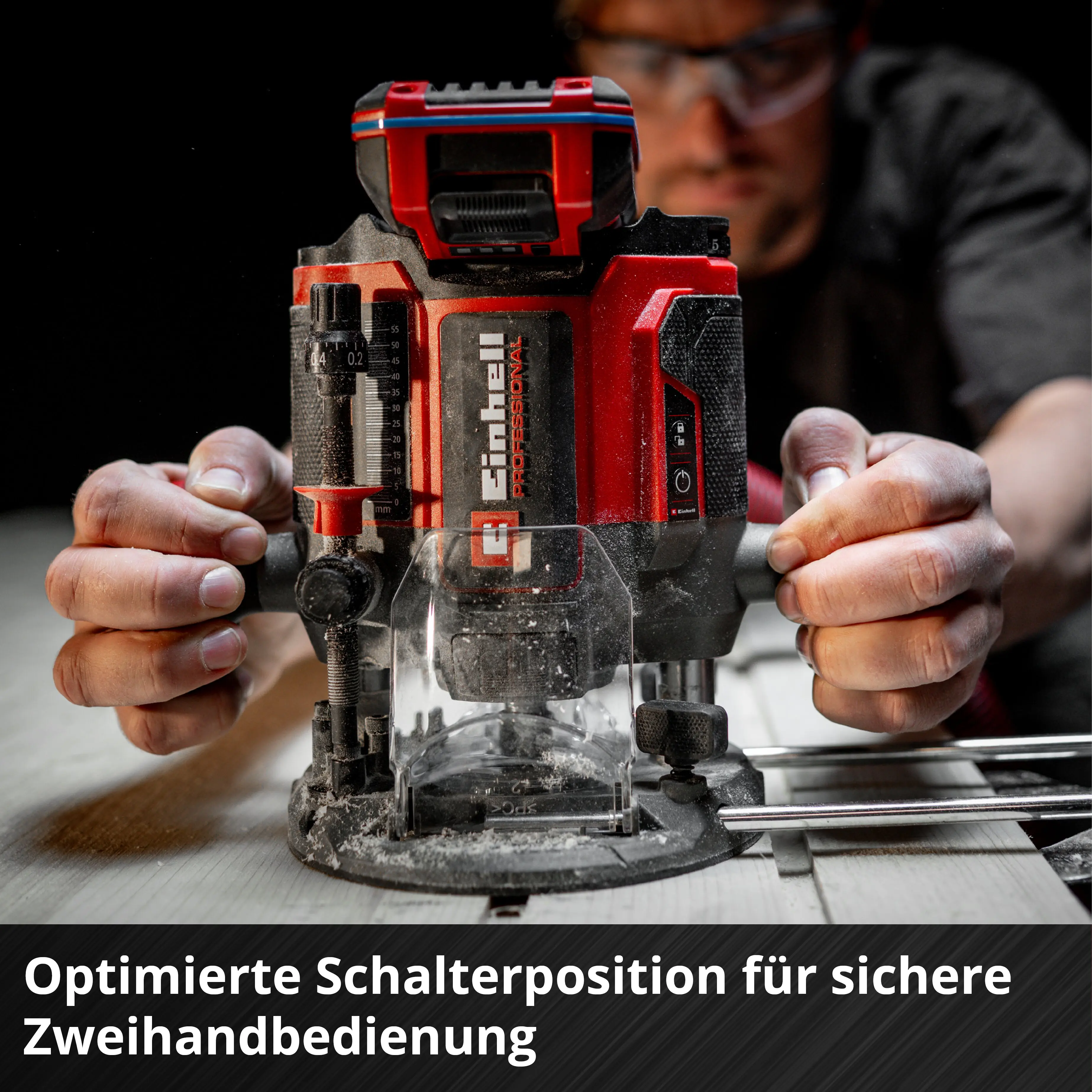 Einhell Professional Akku-Oberfräse TP-RO 18/55 Li BL Solo
