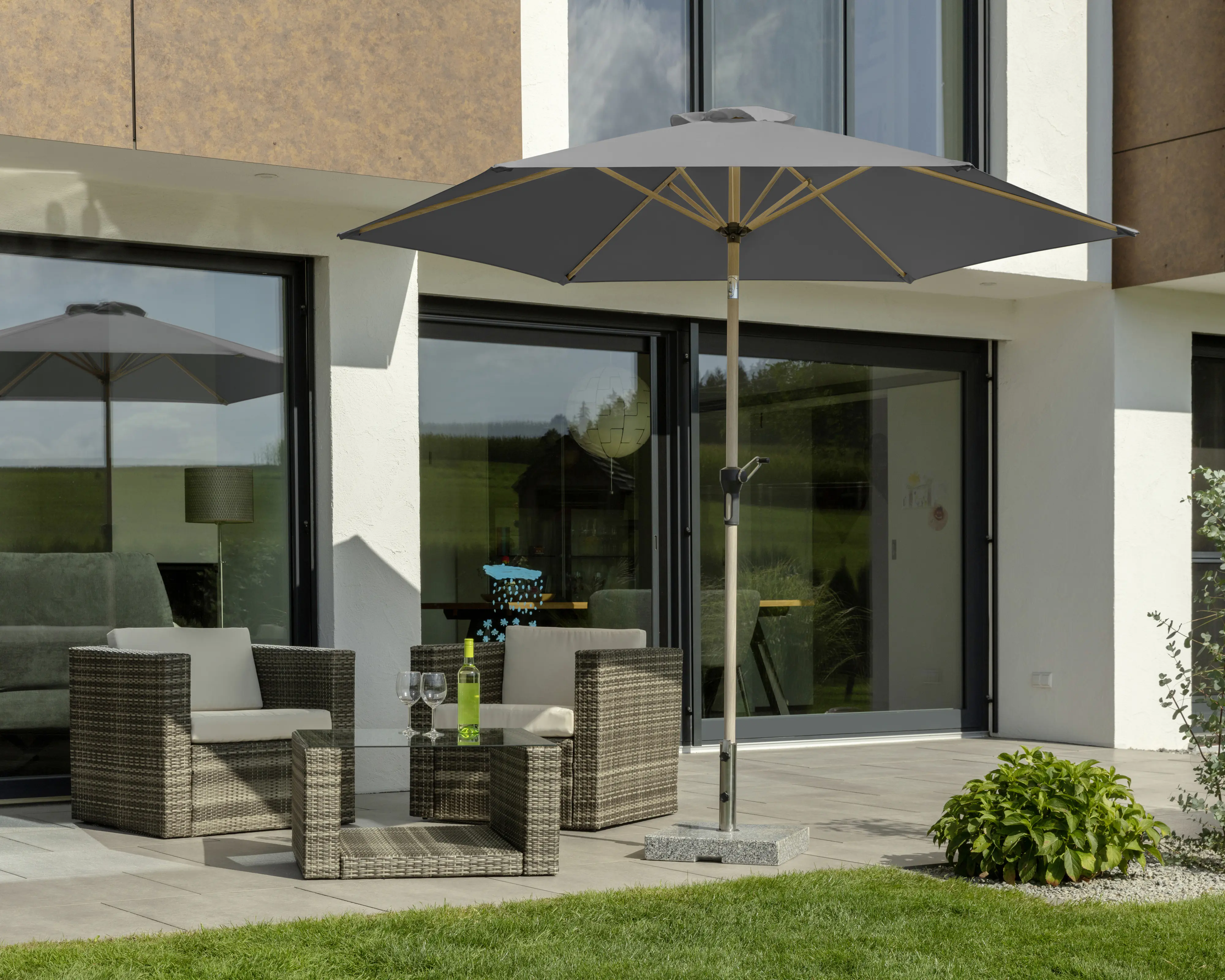 Schneider Sonnenschirm Cordoba anthrazit Ø 270 cm