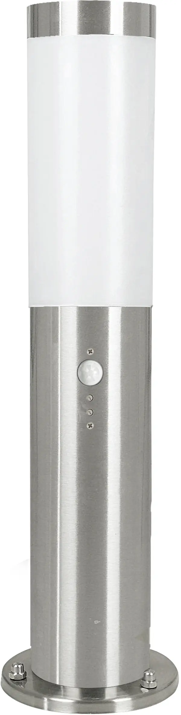 Eglo Sockelleuchte Helsinki edelstahl 45 x 7,5 cm mit Bewegungsmelder E27