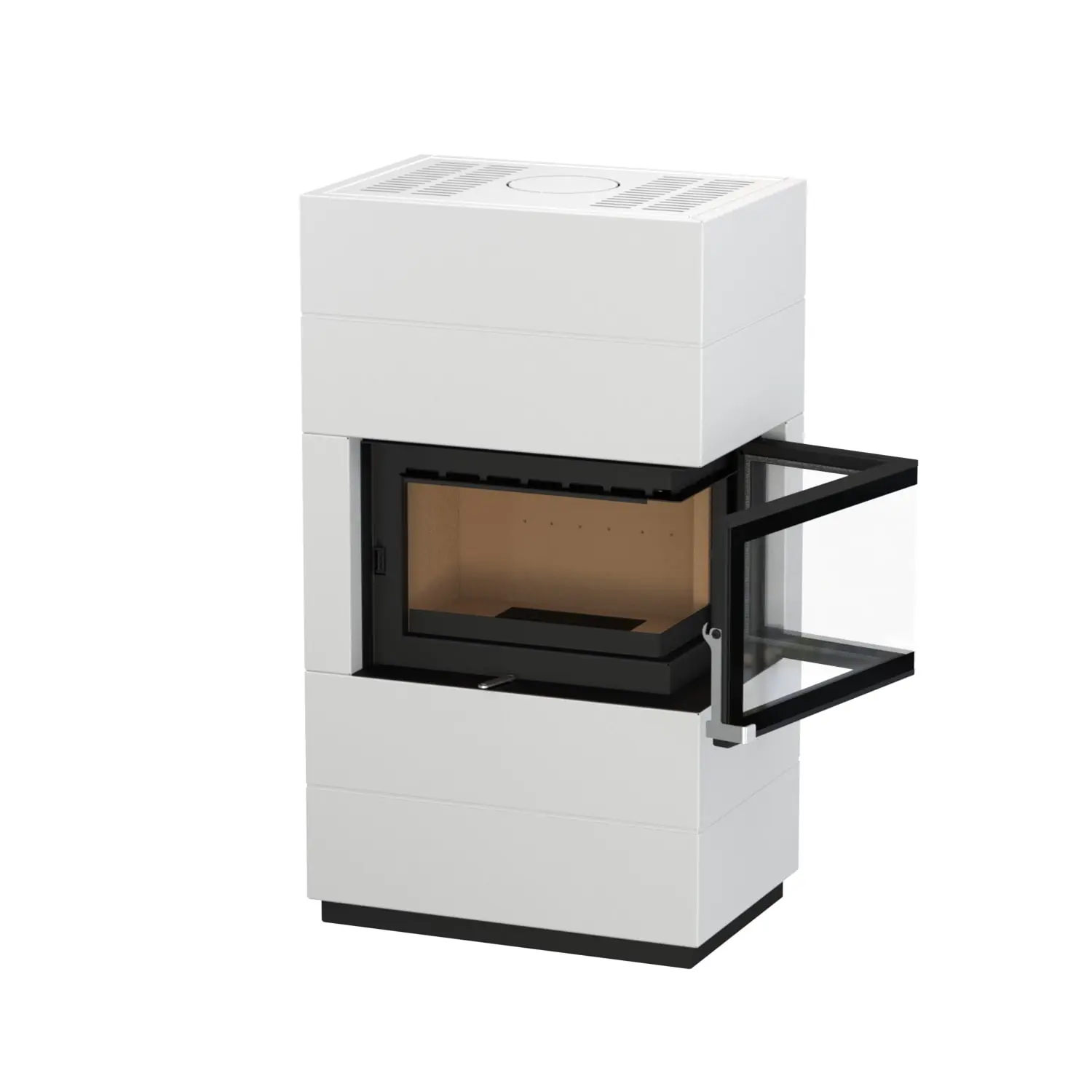 Thermia Kaminofen Integra Plus Line Stahl weiß rechts 8 kW Thermia Kaminofen Integra Plus Line Stahl weiß rechts 8 kW