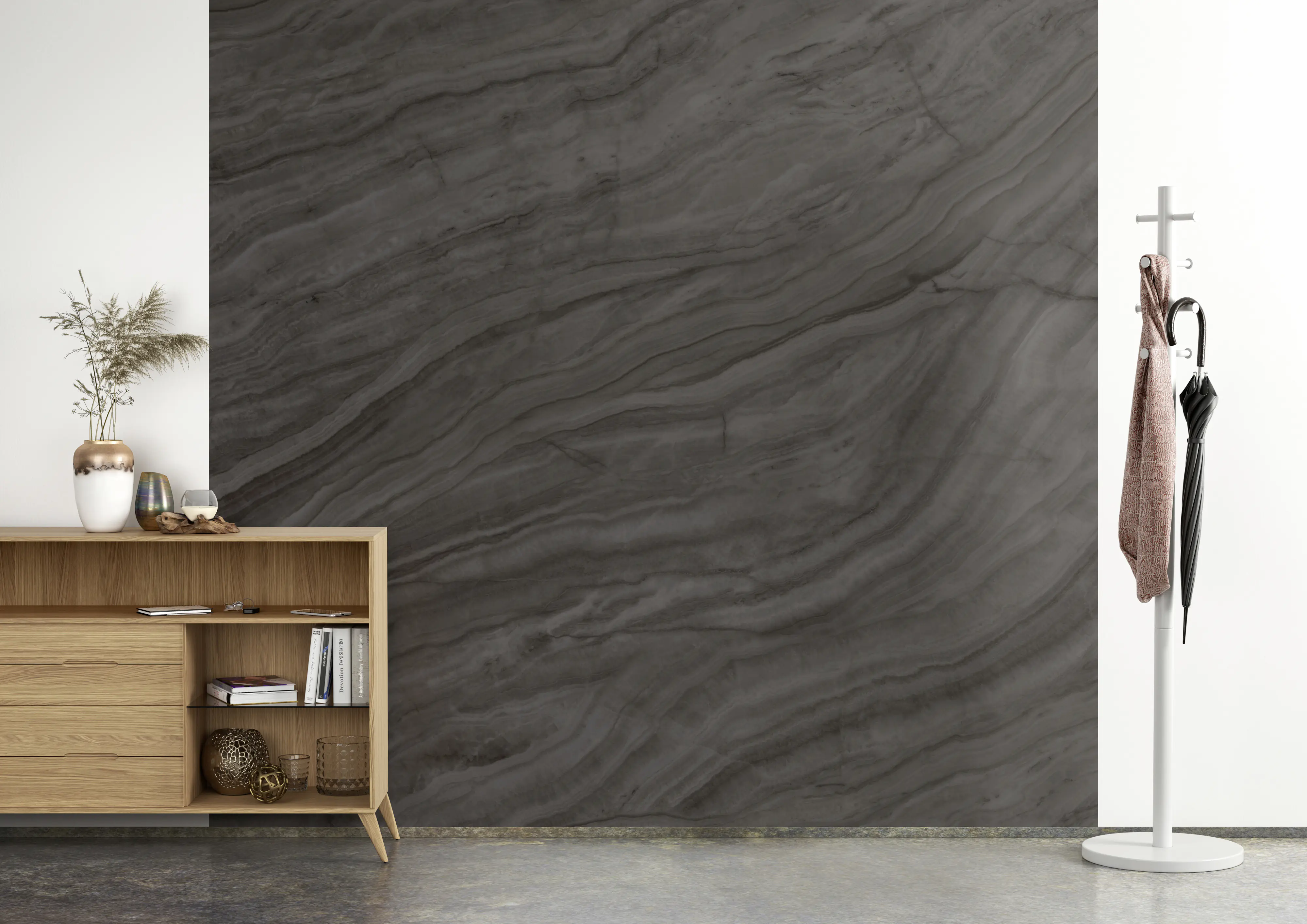 Rasch Vlies Fototapete 364606 Schwarz-Schwarzbraun Muster & Motive 2,65 m x 2,65 m