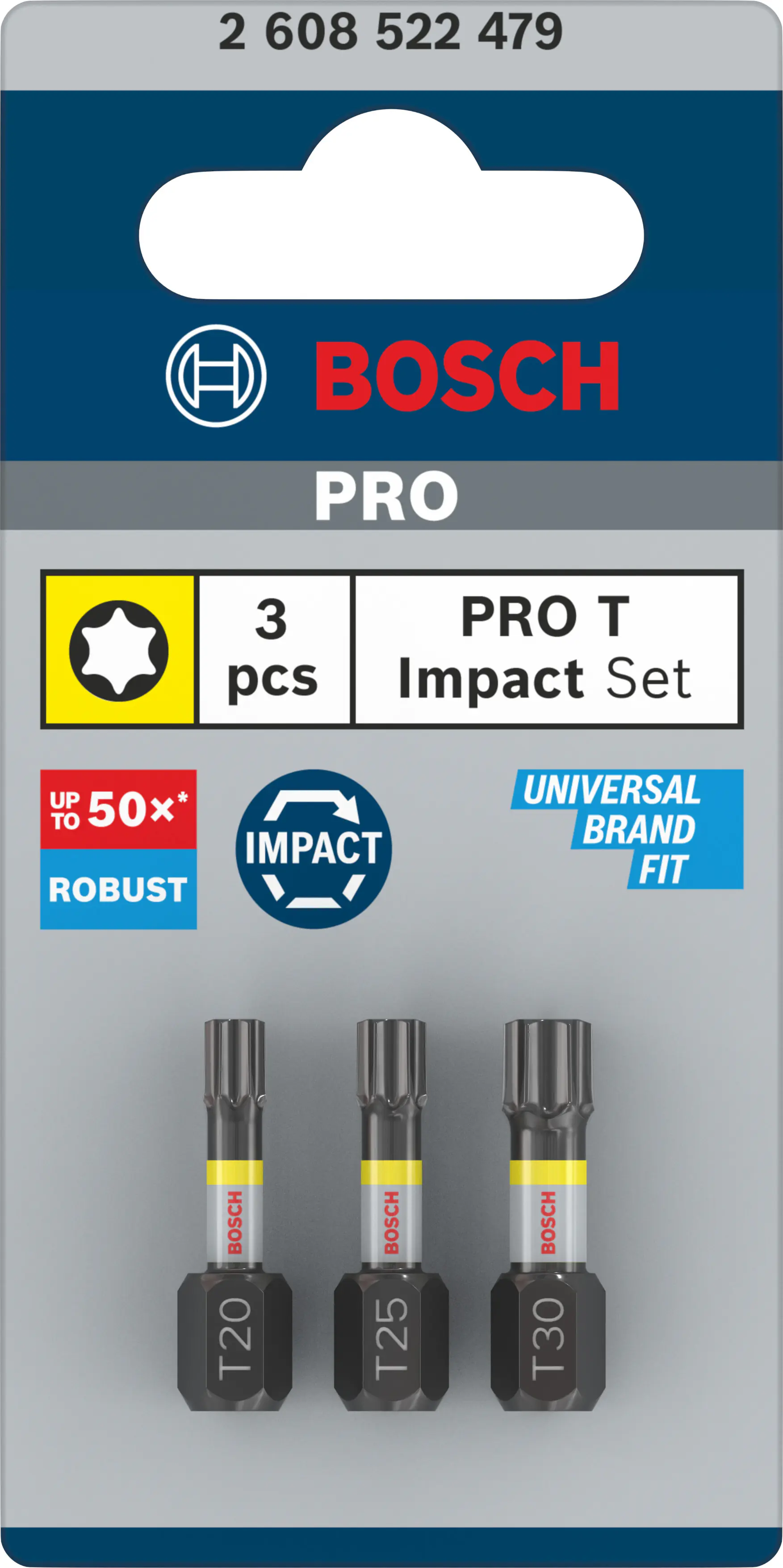 Bosch PRO Impact Bit Set TX 3-teilig