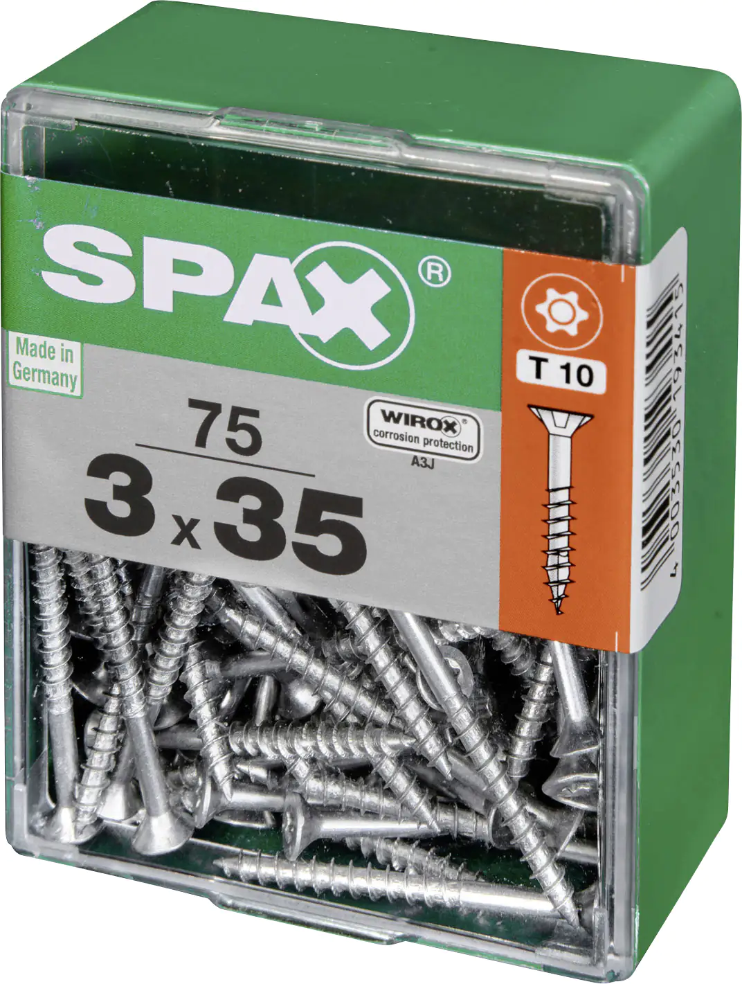 Spax Universalschrauben 3.0 x 35 mm TX 10 - 75 Stk. Spax Universalschrauben 3.0 x 35 mm TX 10 - 75 Stk.