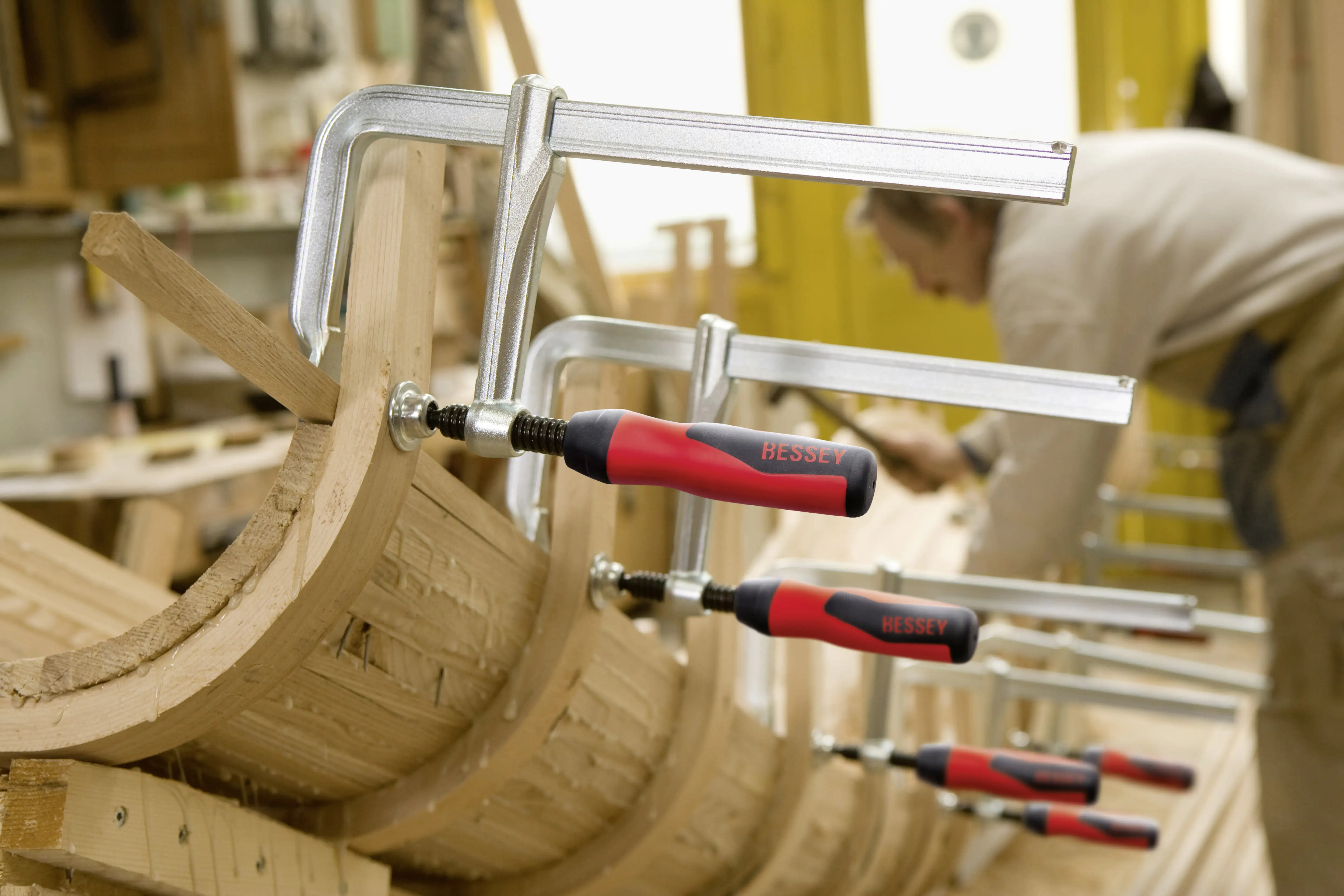 Bessey Ganzstahlzwinge 120 x 60 mm Höchste Sicherheit bei hoher Spannkraft