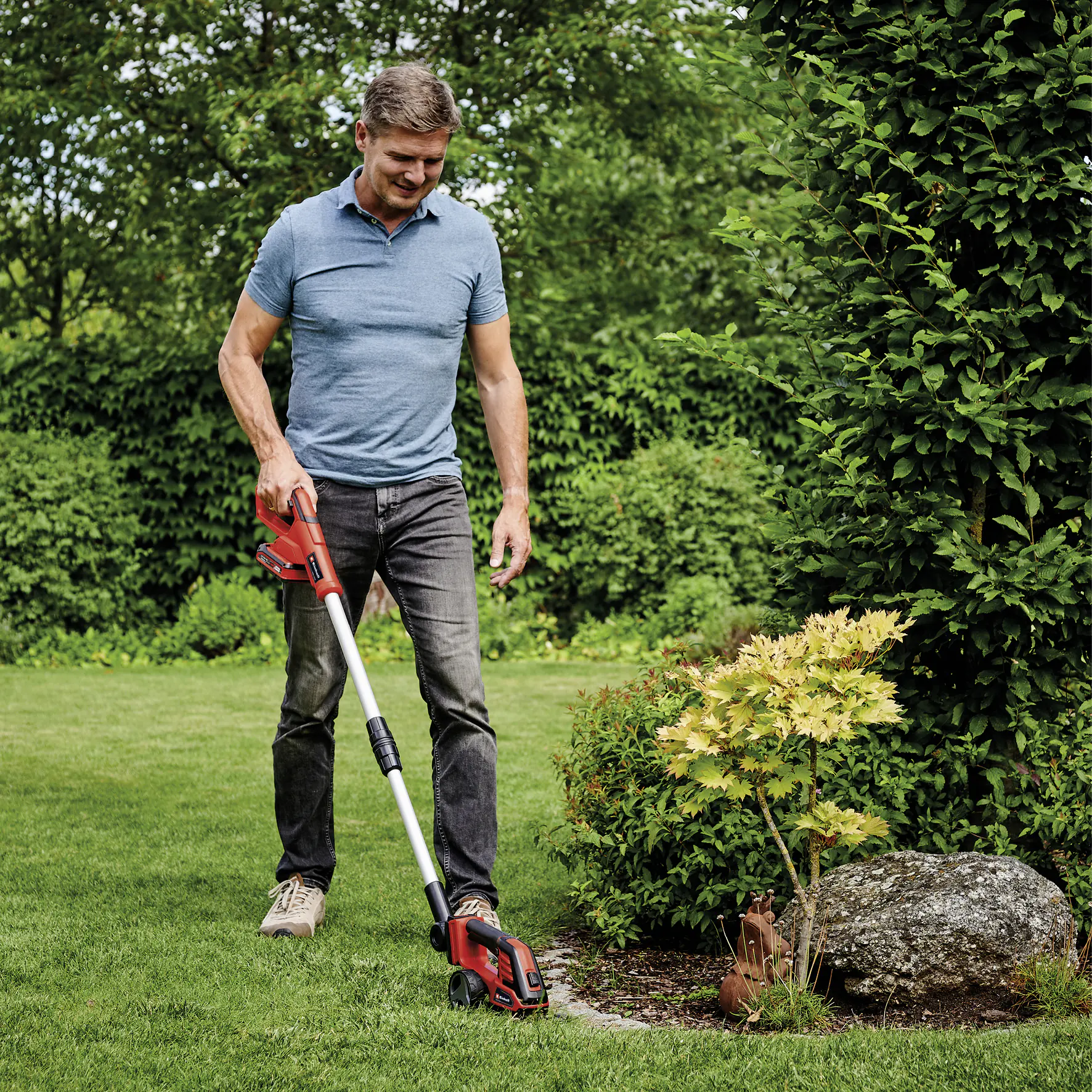 Einhell Akku Gras-/ Strauchschere GE-CG 18/100 Li T-Solo 20cm Schnittbreite