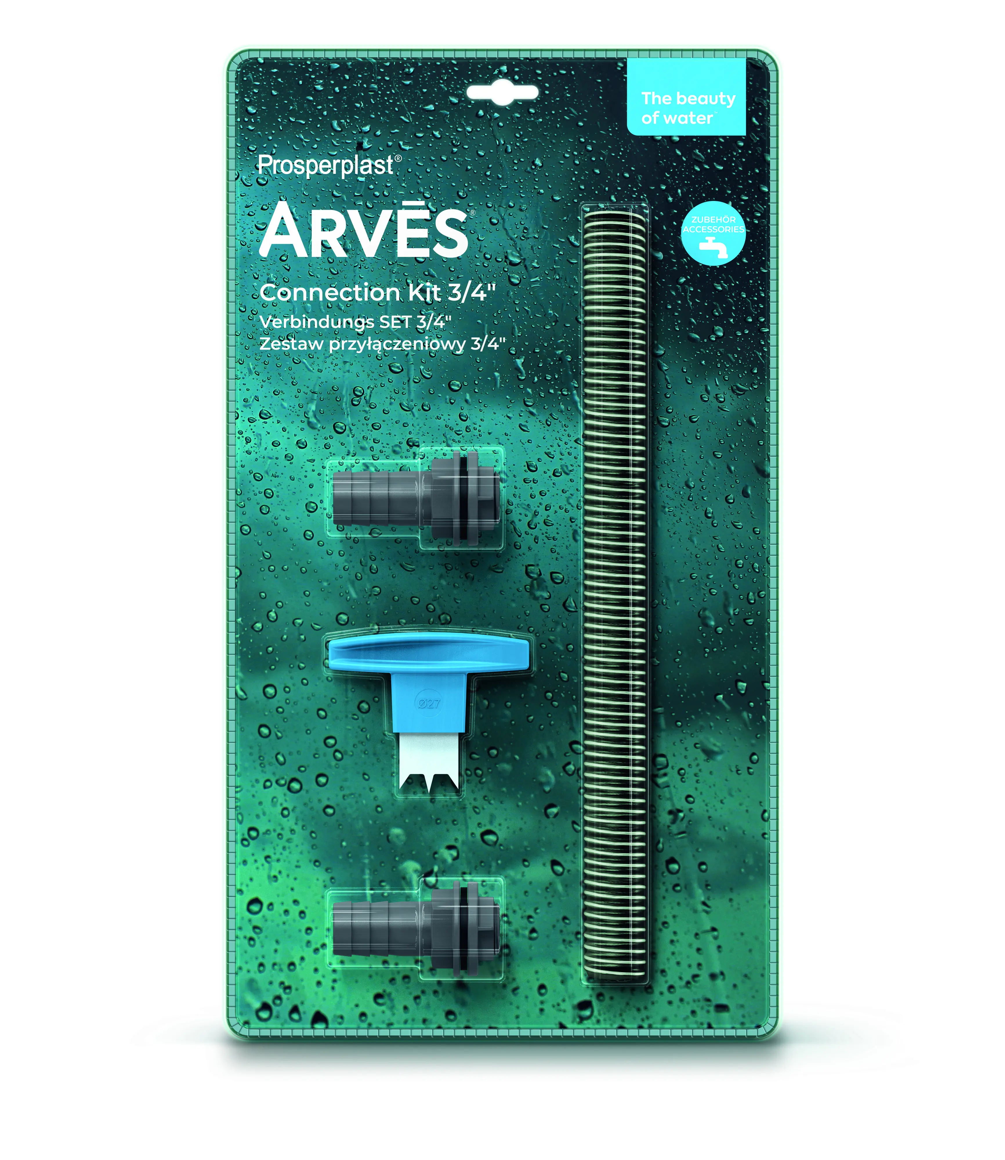 Arves Regentonnen Verbindungs Set 3/4'' (19 mm) basalt