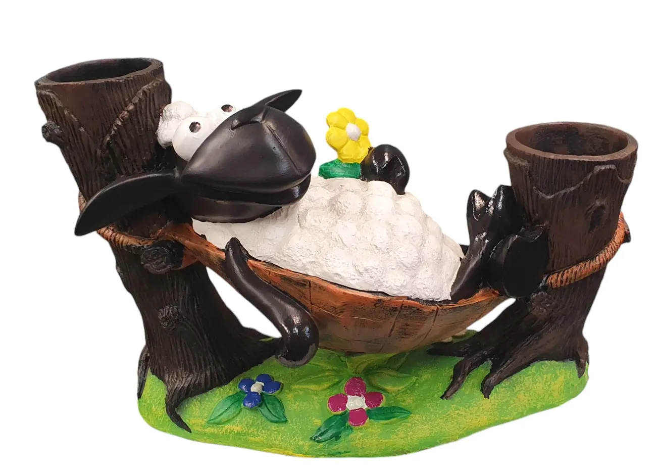 Figur Molly in Hängematte 35 x 32 x 52 cm bunt