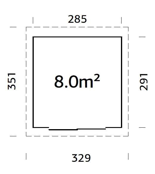 Palmako Gartenhaus Lydia 285 x 291 cm mit Glasschiebetüren grau lackiert Palmako Gartenhaus Lydia 285 x 291 cm mit Glasschiebetüren grau lackiert