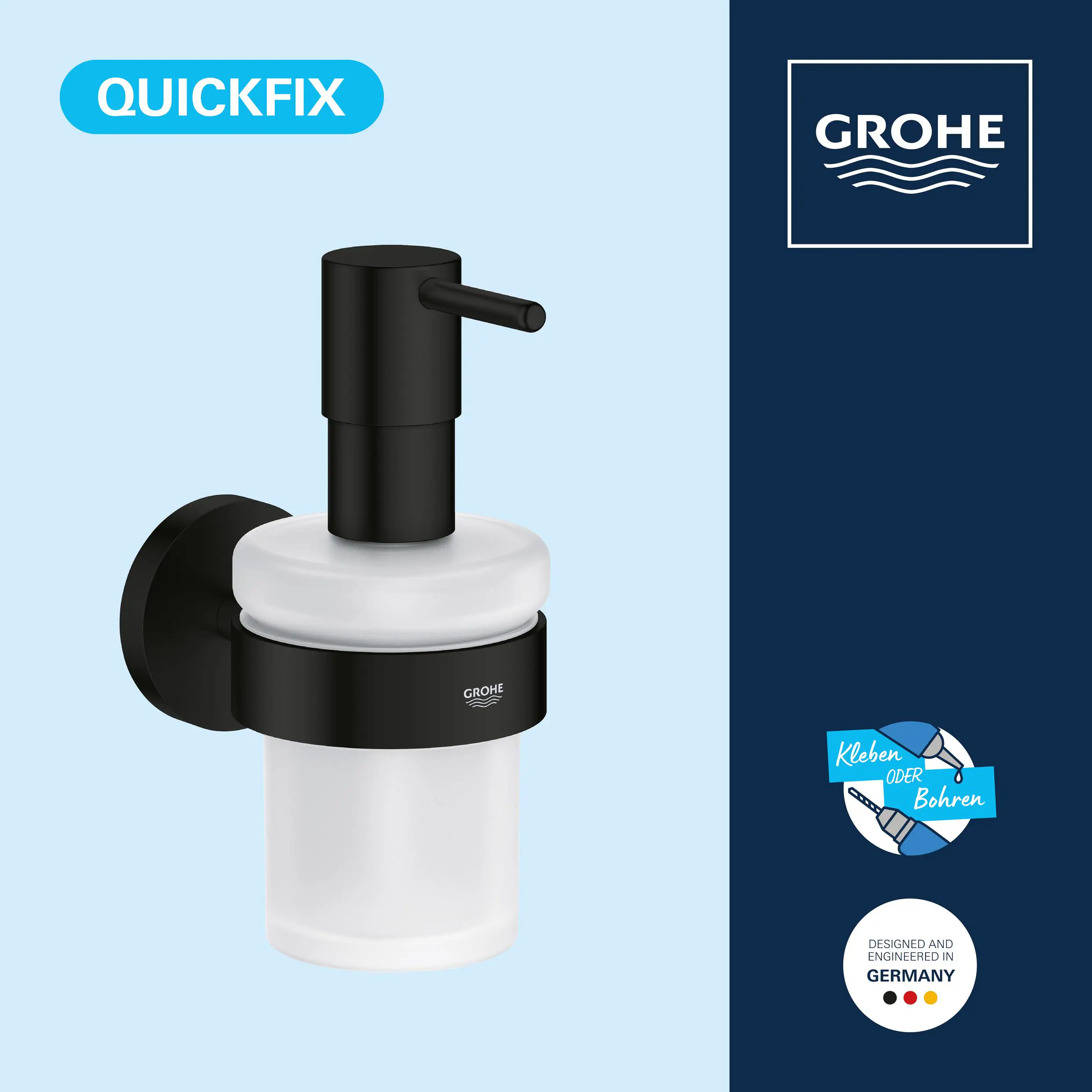 Grohe Start Seifenspender mit Halter matt black