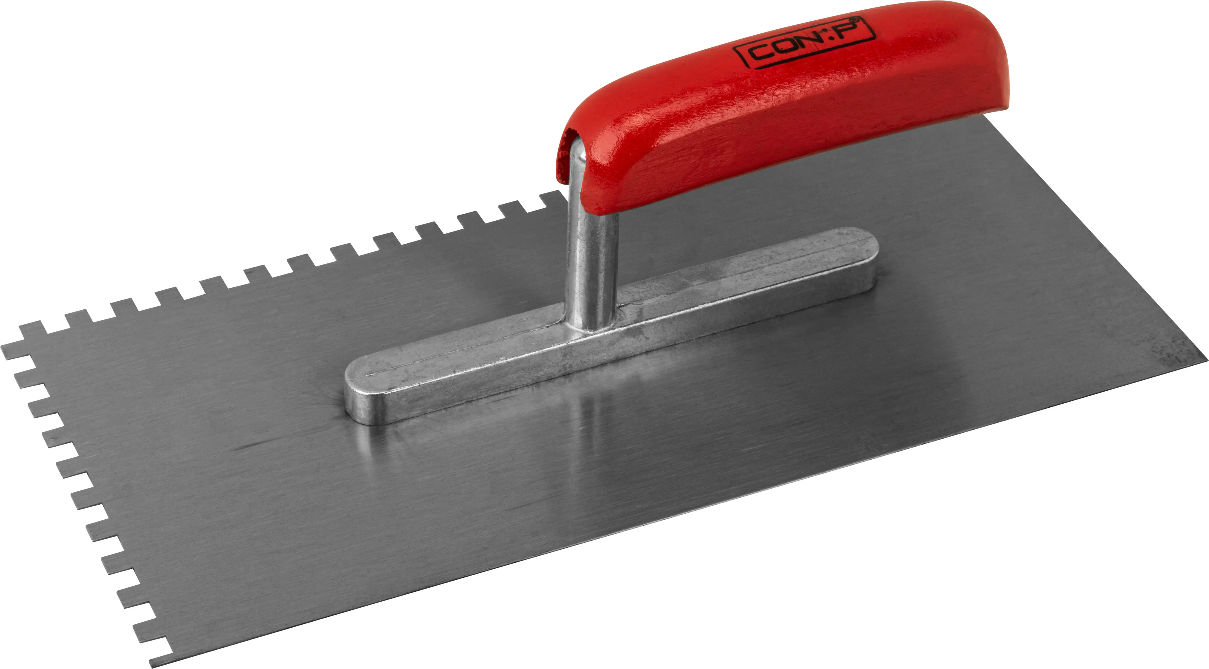 Zahnglättekelle 280 x 130 mm, Zahnung 6 x 6 mm Stahl Zahnglättekelle 280 x 130 mm, Zahnung 6 x 6 mm Stahl
