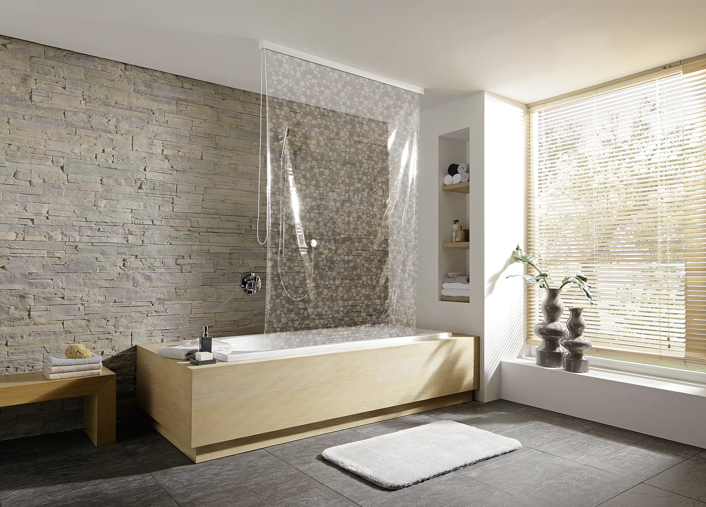 Kleine Wolke Duschrollo clear 128x240cm Kleine Wolke Duschrollo clear 128x240cm