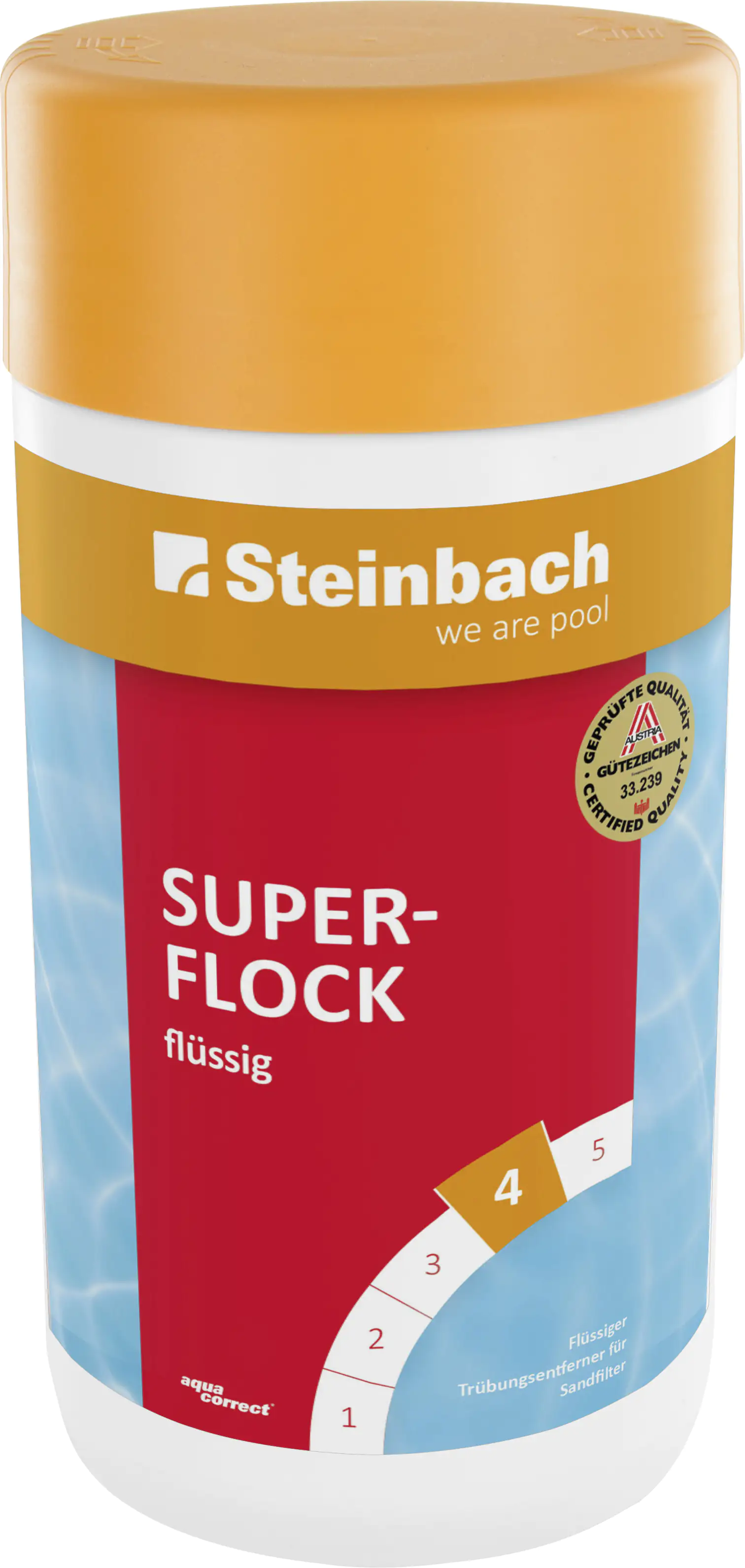 Steinbach Poolpflege Superflock flüssig 1 L, Flockungsmittel