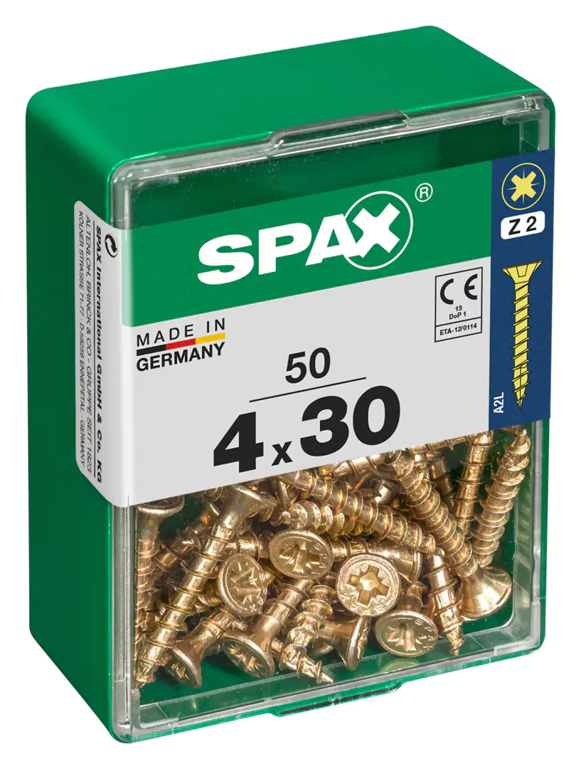 Spax Universalschrauben 4.0 x 30 mm PZ 2 - 50 Stk.