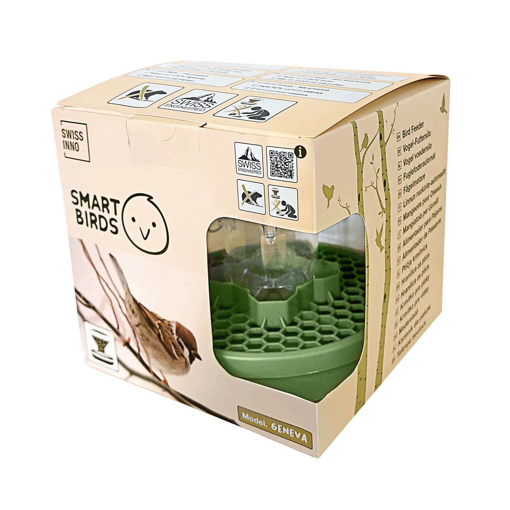Swissinno Vogelfutterhaus Geneva grün Swissinno Vogelfutterhaus Geneva grün