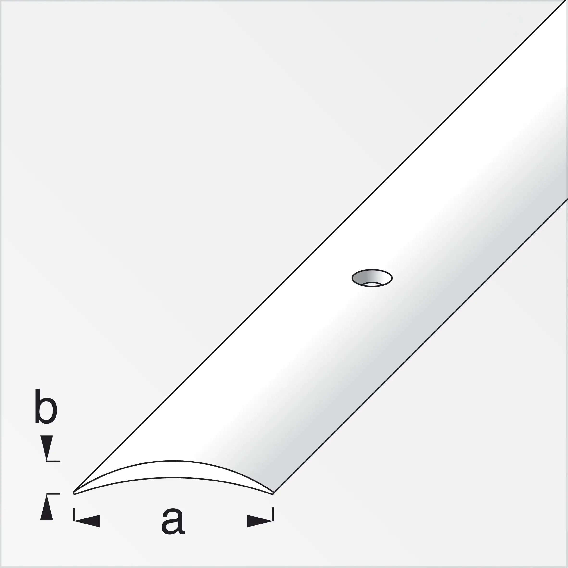 alfer Übergangsprofil 1 m, 30 x 5 mm PVC (Kunststoff) glatt ahorn