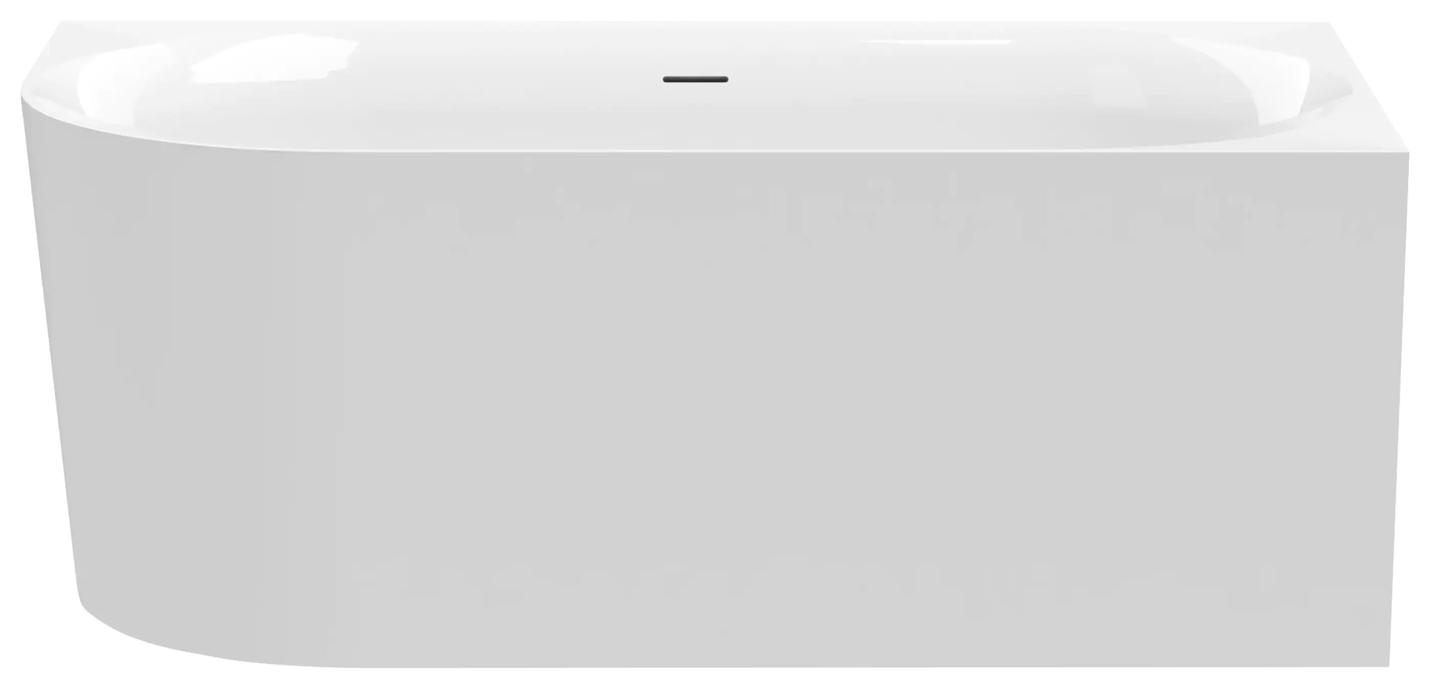 Ottofond Badewanne Mince Corner XS weiß links 155 x 80 / 44 cm