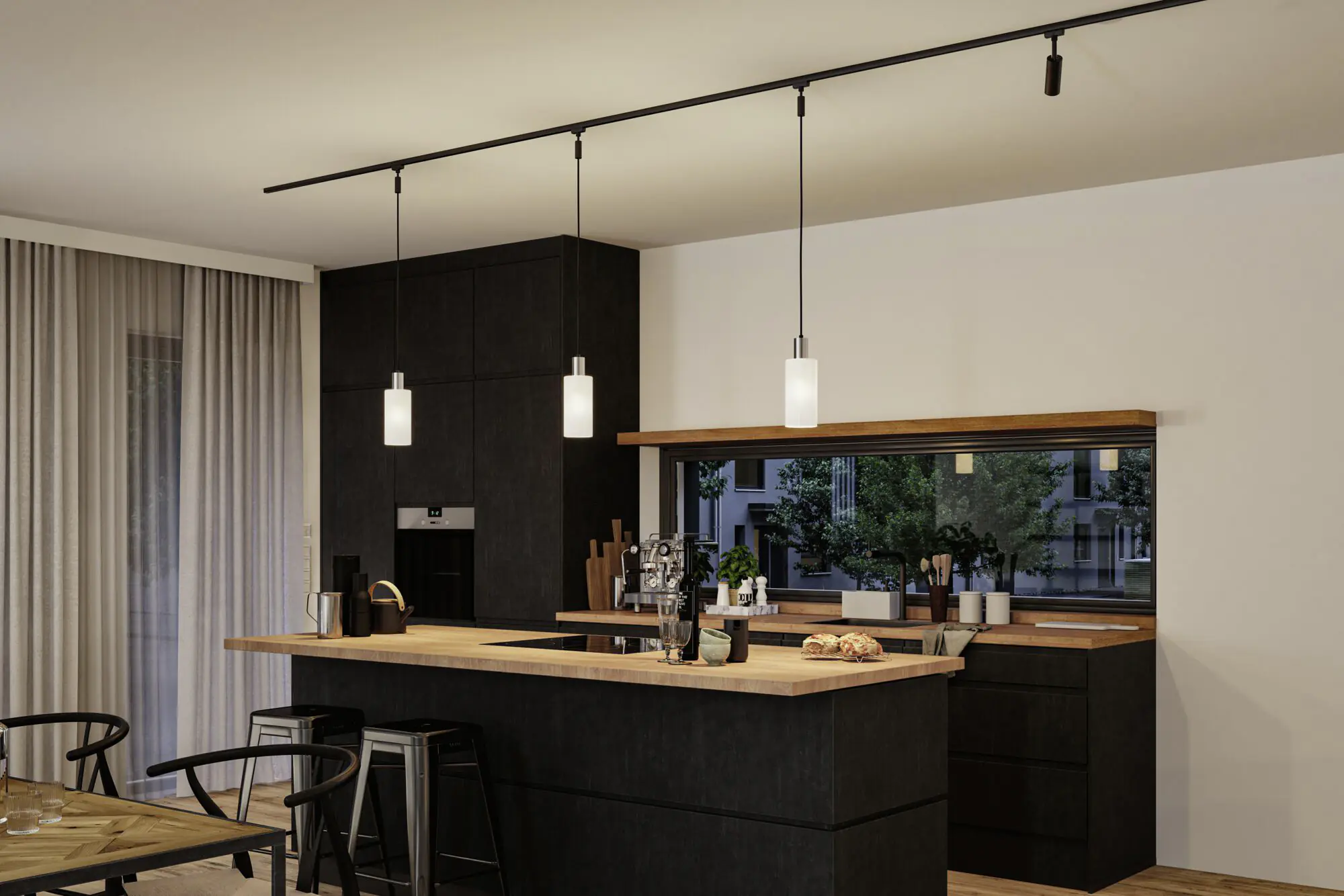 Paulmann URail Lampenschirm Raja 2Easy Opalglas 10 x 21 cm 