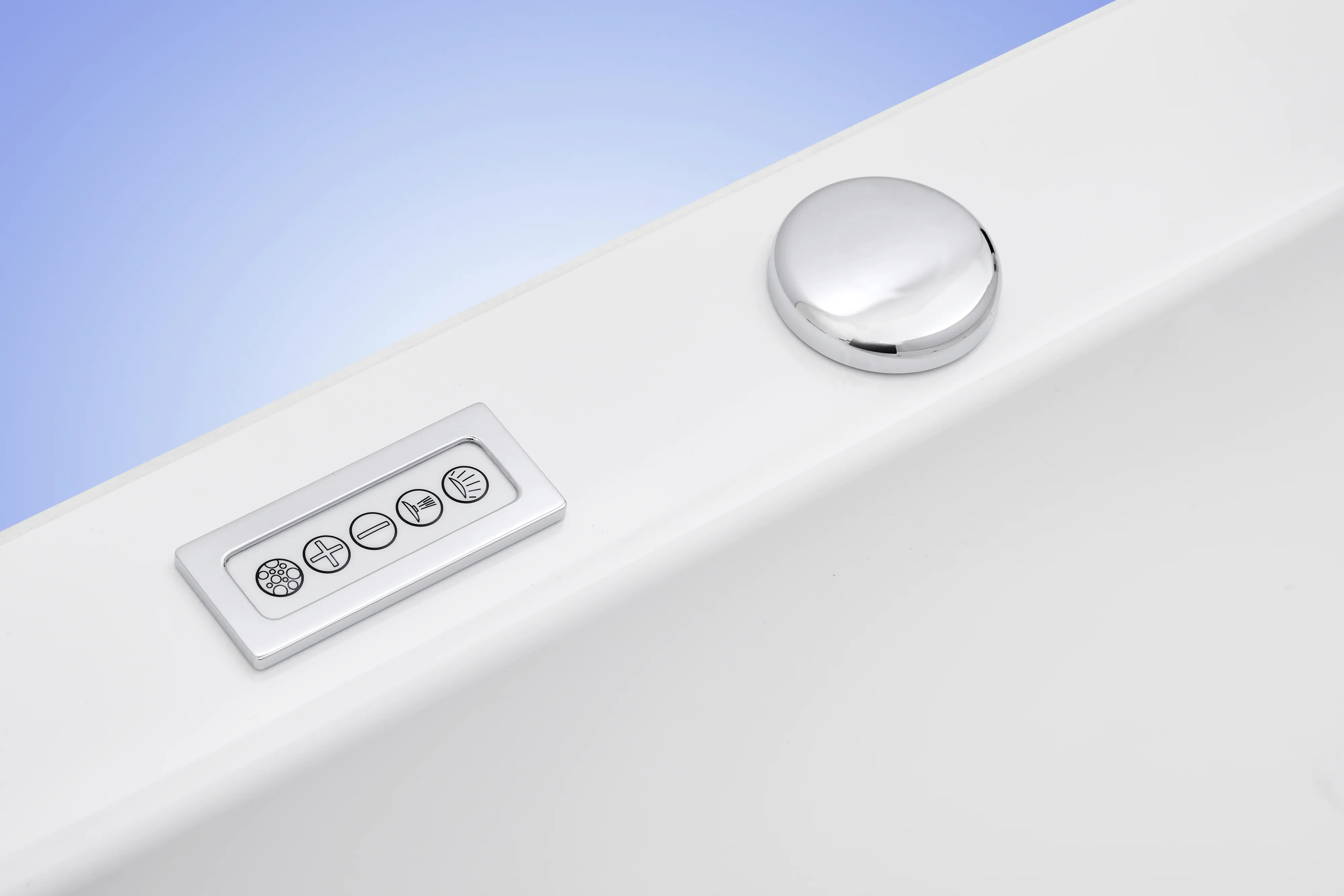 Ottofond Whirlpool-Komplettset Rosa 190 x 80 cm, weiß