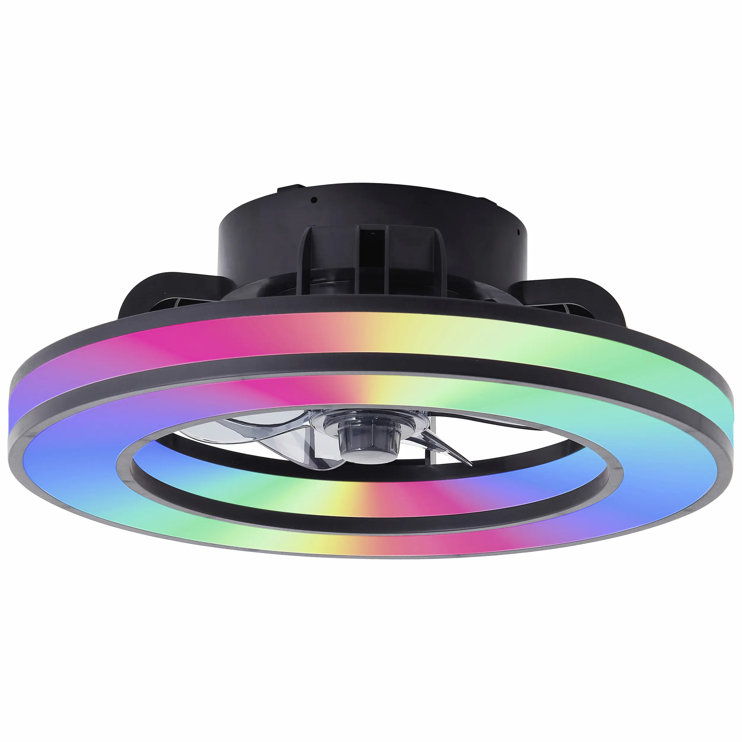 Brilliant LED Deckenleuchte mit Ventilator Mondello Ø 42 cm 26 W schwarz