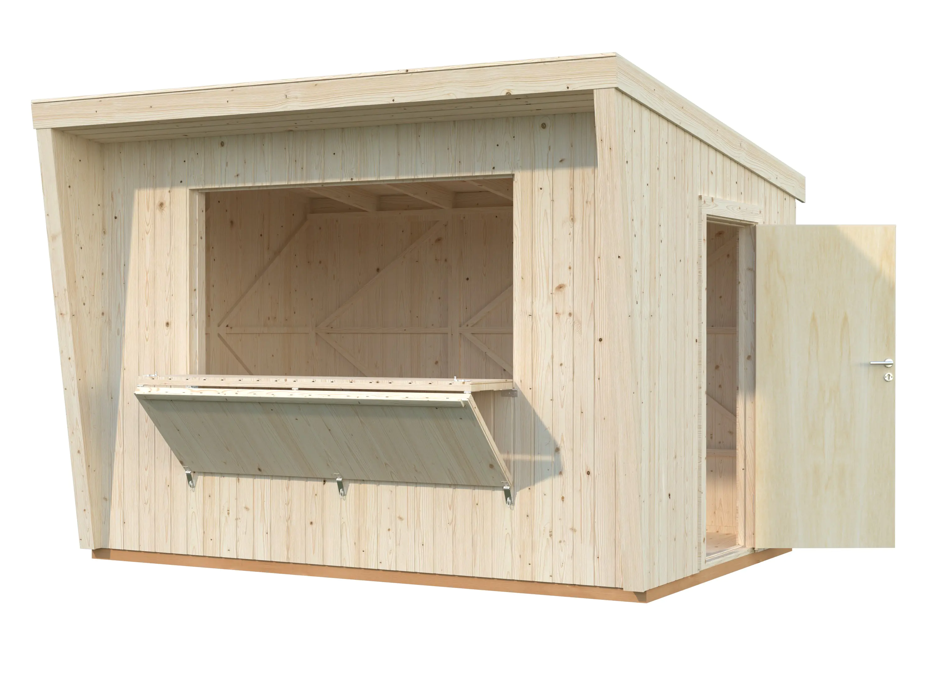 Palmako Kiosk Kira 355 x 233 cm naturbelassen