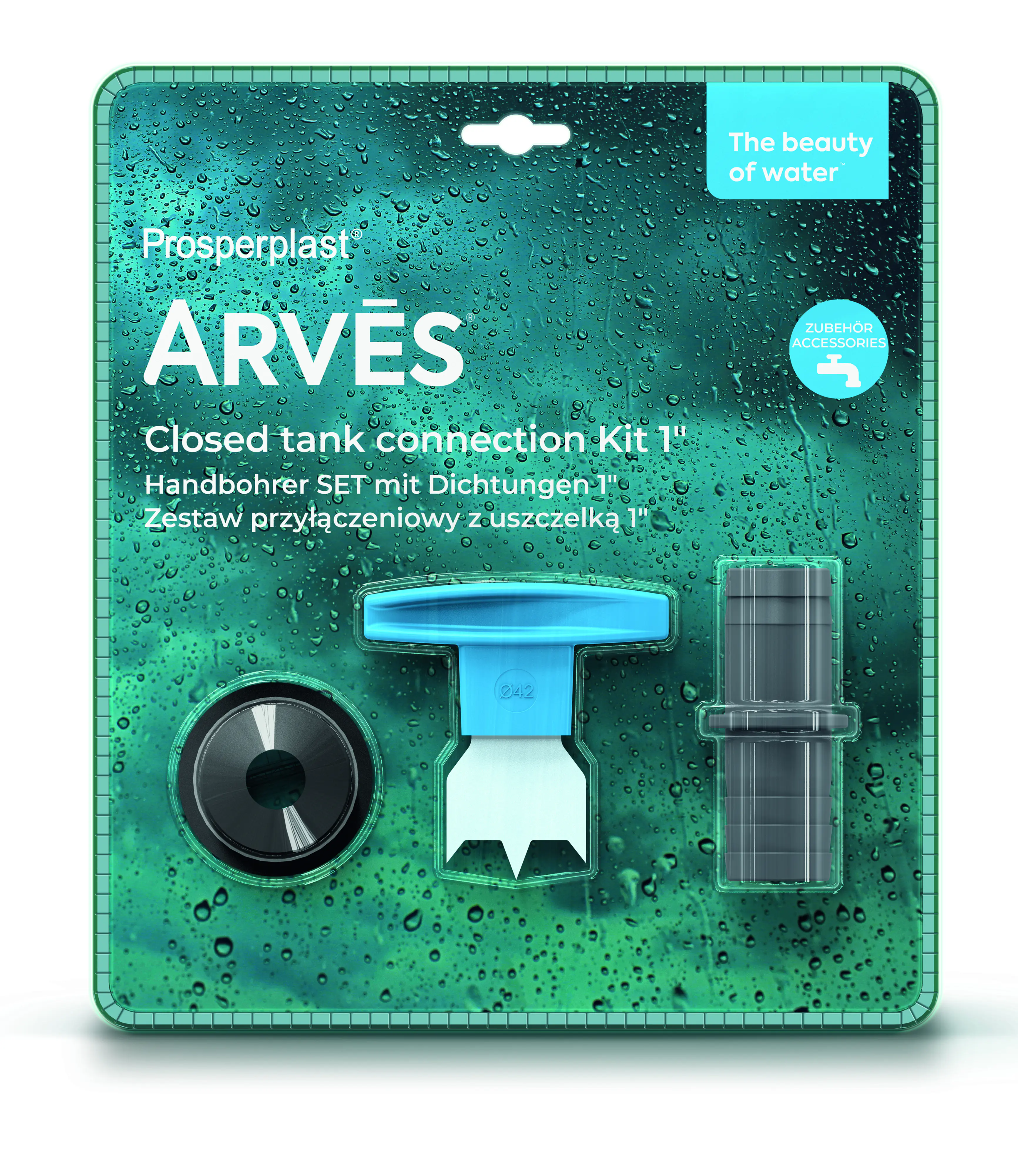 Arves Handbohrer Set mit Dichtungen 1'' (23,5 mm)