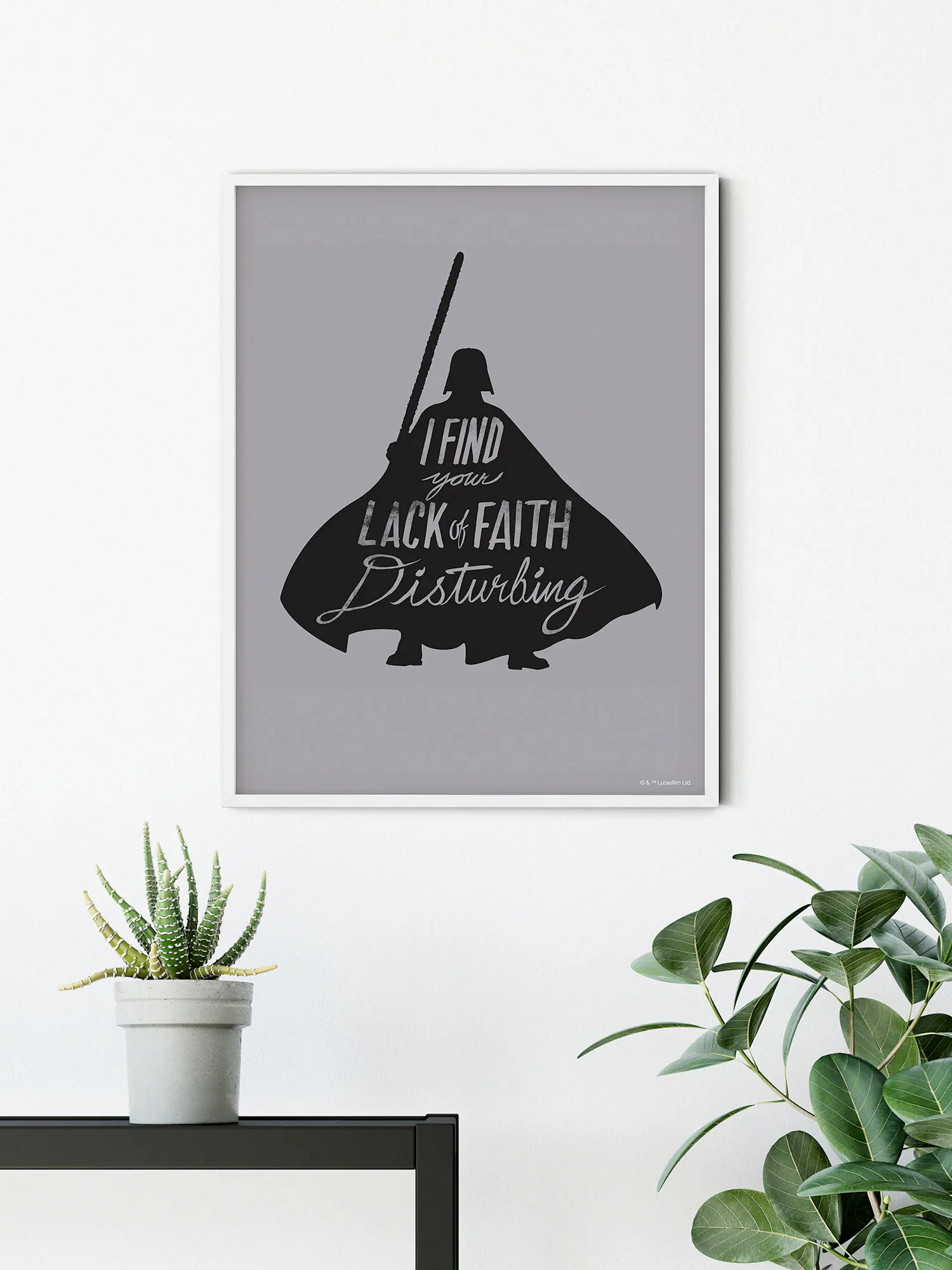 Komar Wandbild SW Sil Quotes Vader 30 x 40 cm