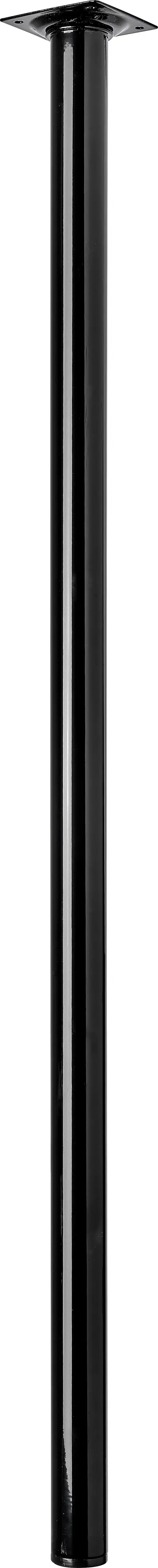 Hettich Tischbein 3,0 x 80 cm Stal schwarz -1 Stück