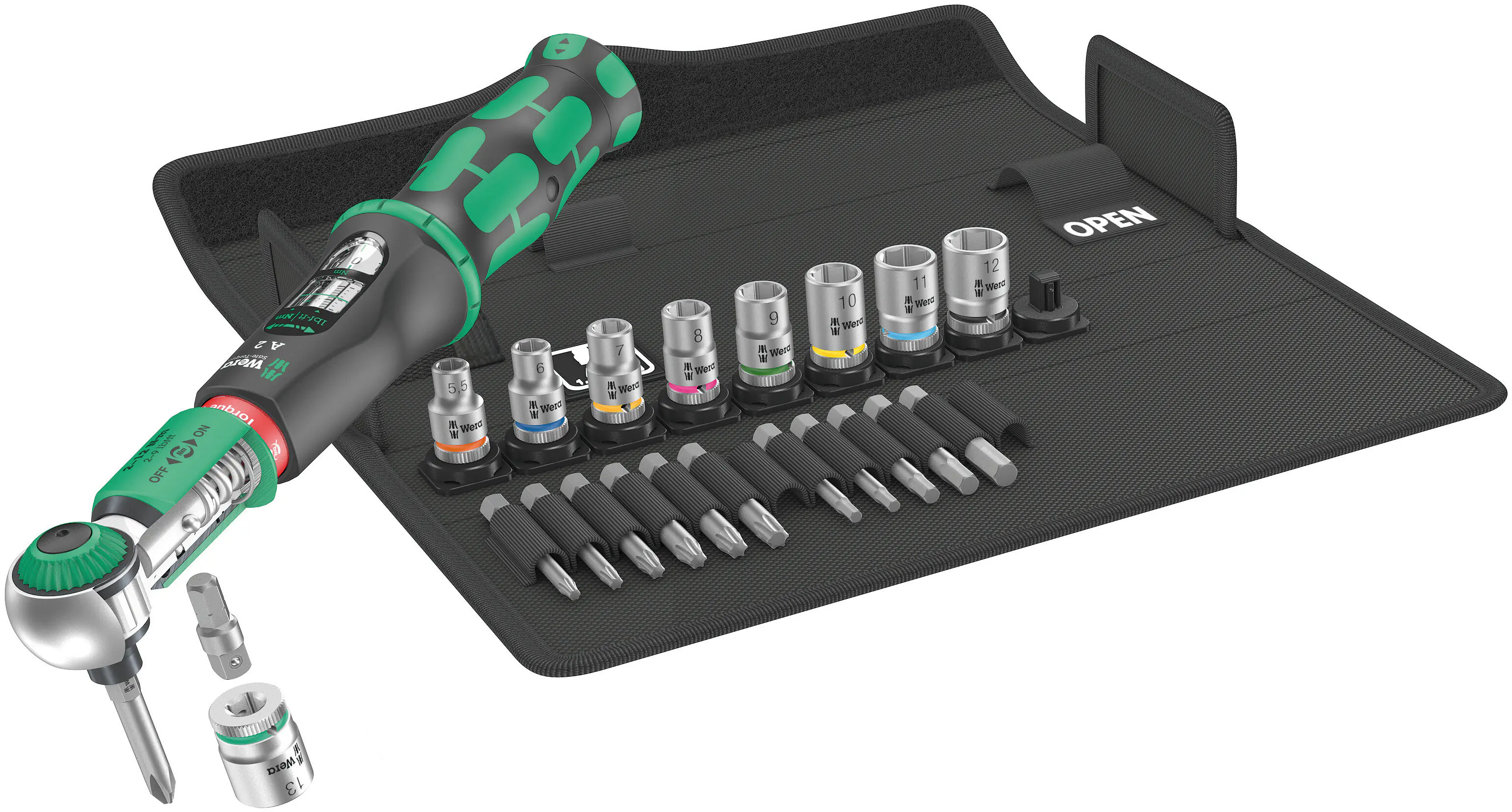 Wera Drehmoment-Satz Safe-Torque A 2 Set 1 1/4" Sechskant 2-12 Nm 23-teilig Wera Drehmoment-Satz Safe-Torque A 2 Set 1 1/4" Sechskant 2-12 Nm 23-teilig
