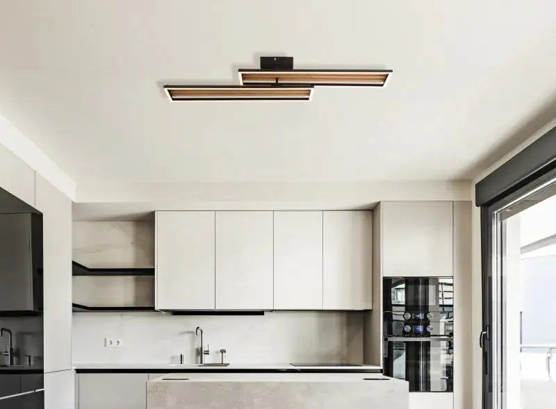 Globo Deckenleuchte Dakari I 90 x 21 cm schwarz warmweiß