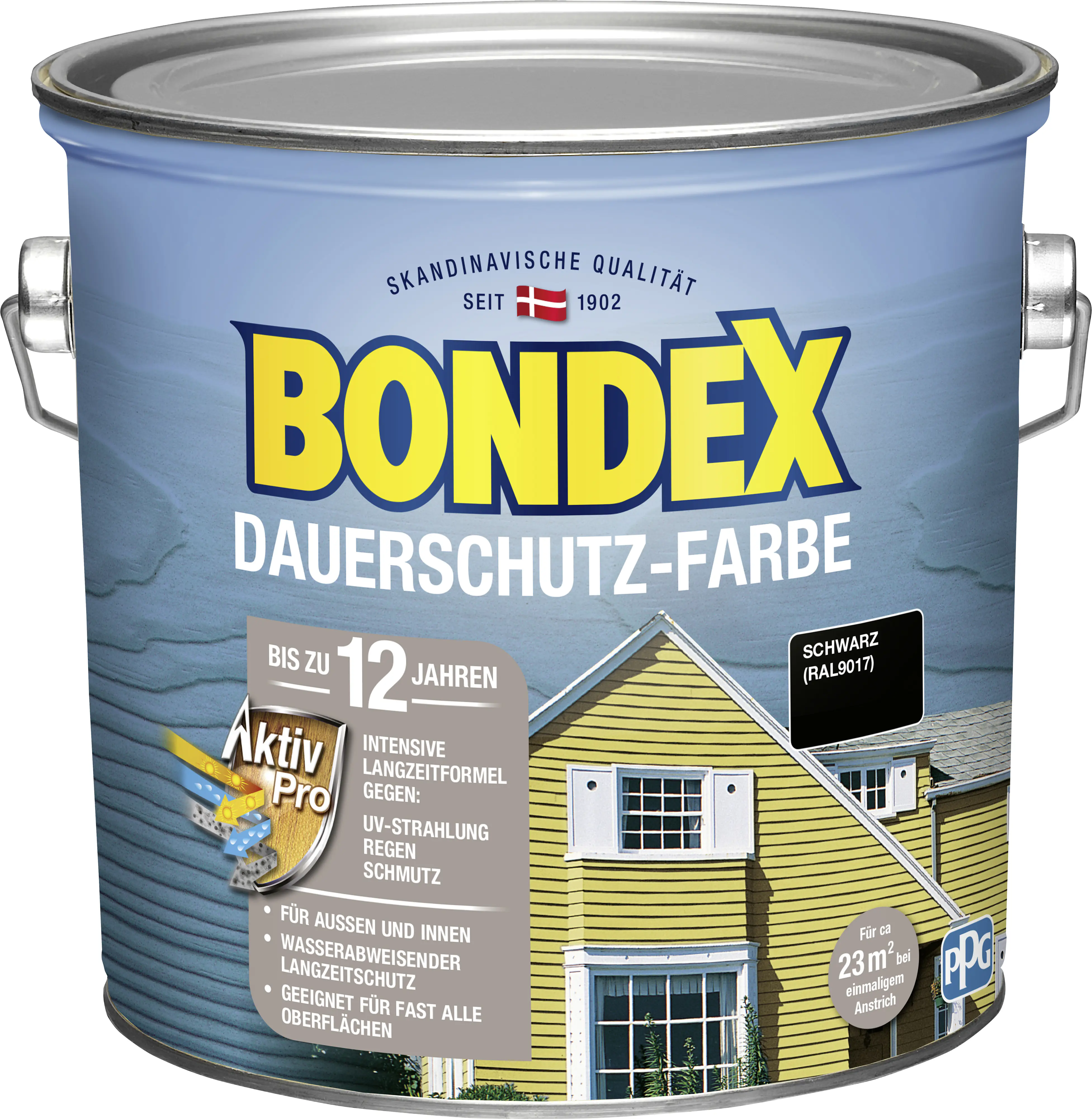 Bondex Dauerschutzfarbe 2,5 L schwarz 