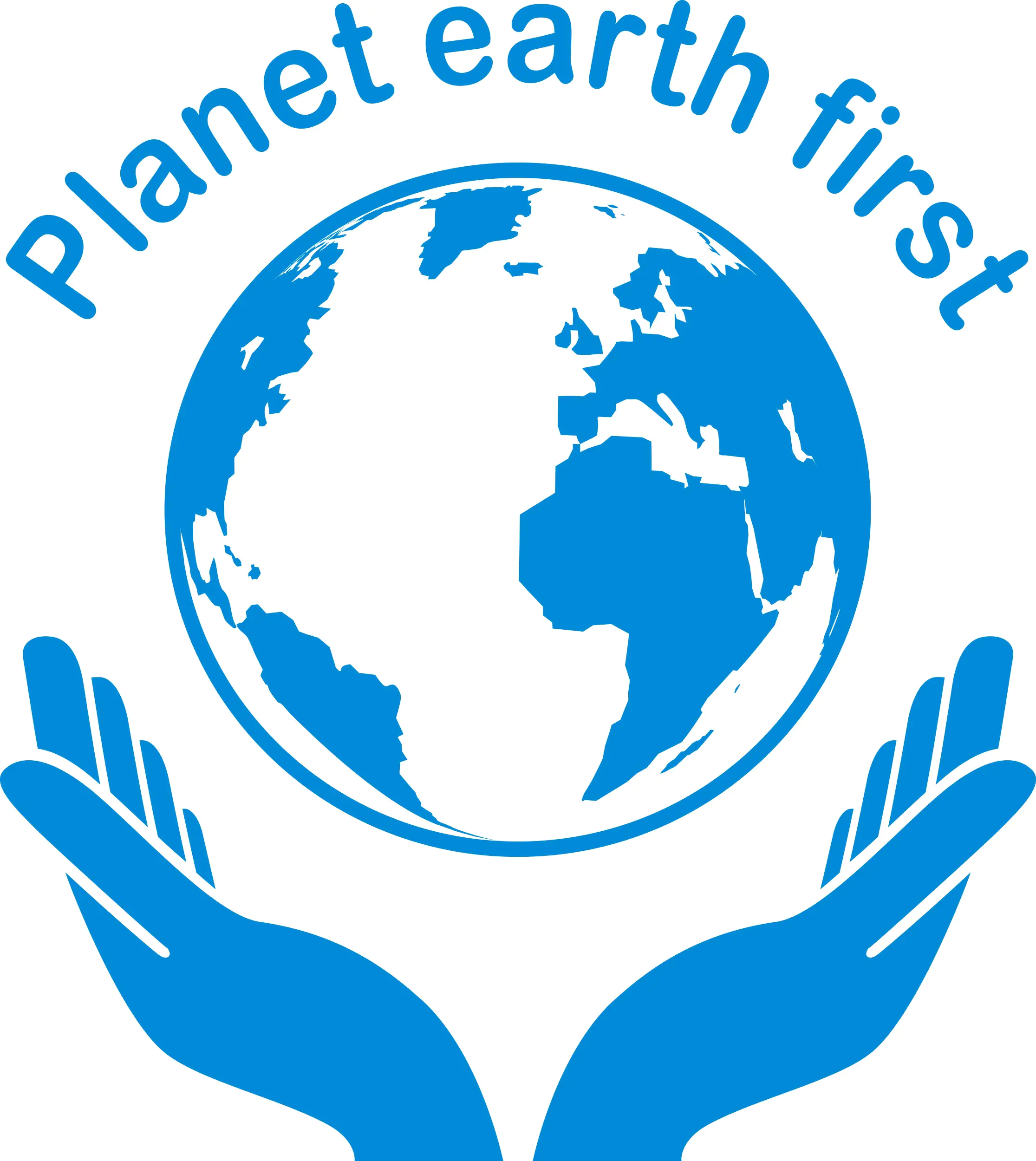 Hermann Schütz Aufkleber Planet earth first 47x50mm