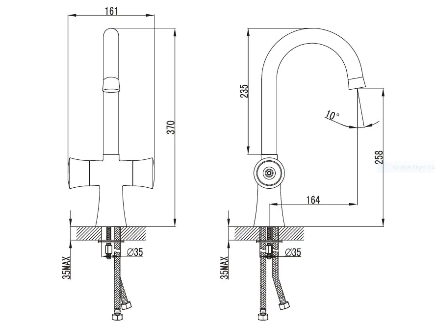 TrendLine Küchenarmatur Koblenz verchromt TrendLine Küchenarmatur Koblenz verchromt
