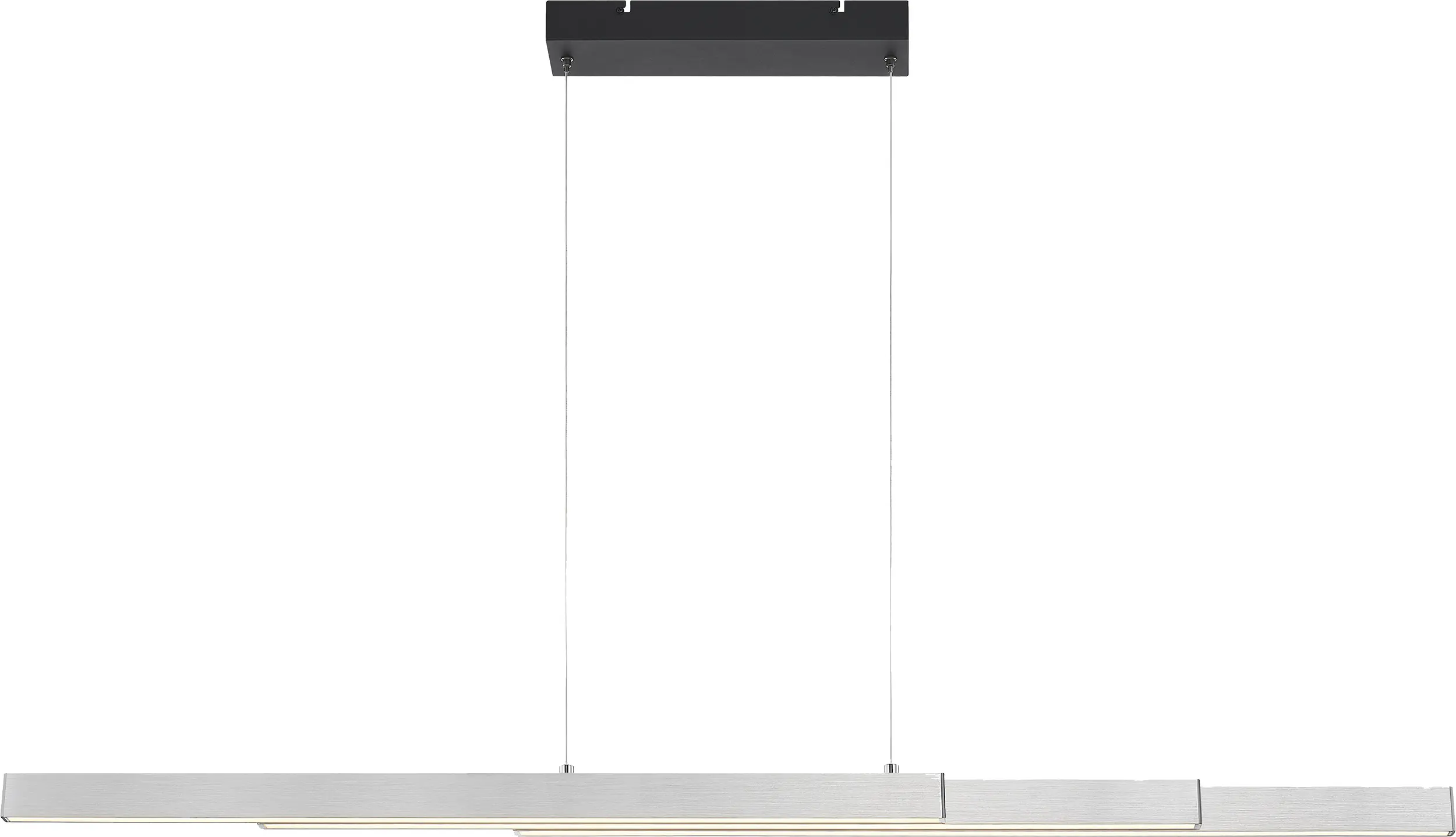 LED Pendelleuchte Madrid ausziehbar silber 126 cm warmweiß-kaltweiß dimmbar