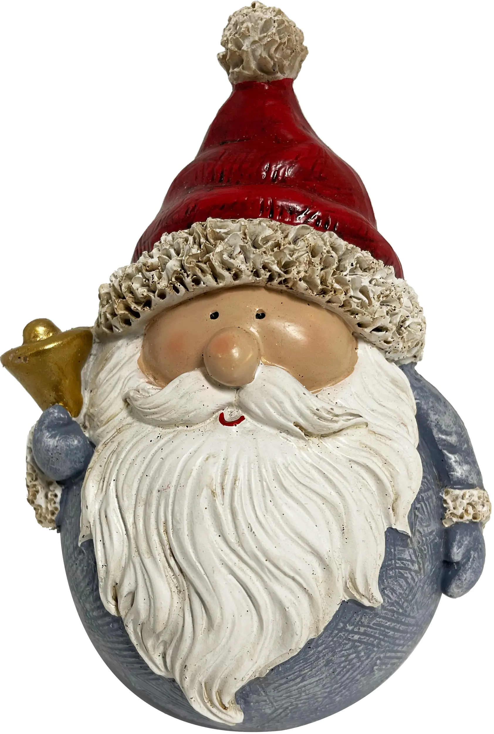 Dekofigur Wichtel rot-grau 14,5 cm