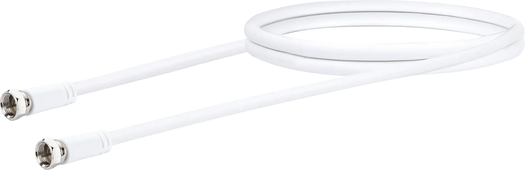 Schwaiger SAT Anschlusskabel KVCHQ15 532 (90dB) weiß, 1,5m, 1x F Stecker / 1x F Stecker Schwaiger SAT Anschlusskabel KVCHQ15 532 (90dB) weiß, 1,5m, 1x F Stecker / 1x F Stecker