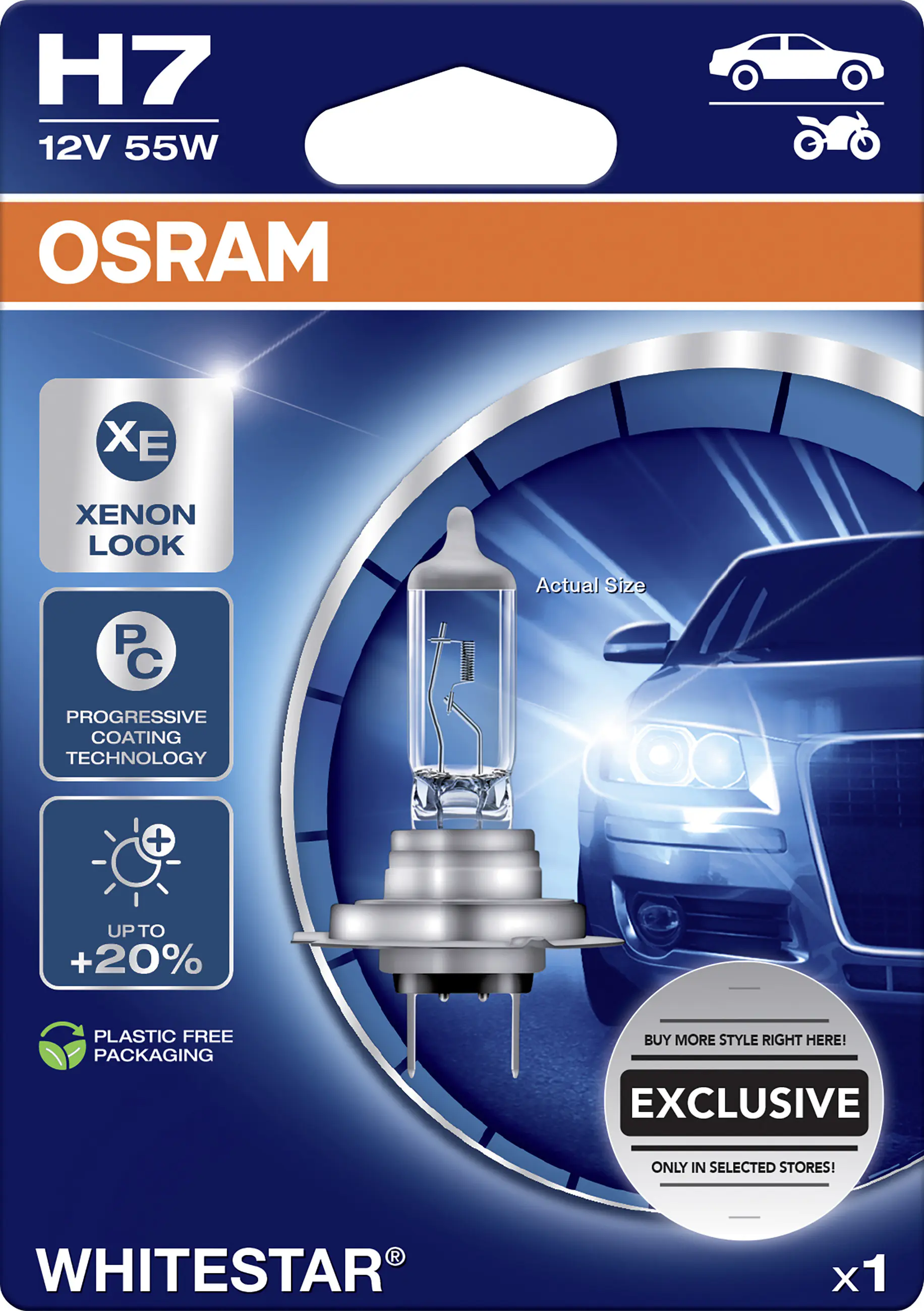 Osram Scheinwerferlampe H7 Whitestar 2.0 Osram Scheinwerferlampe H7 Whitestar 2.0